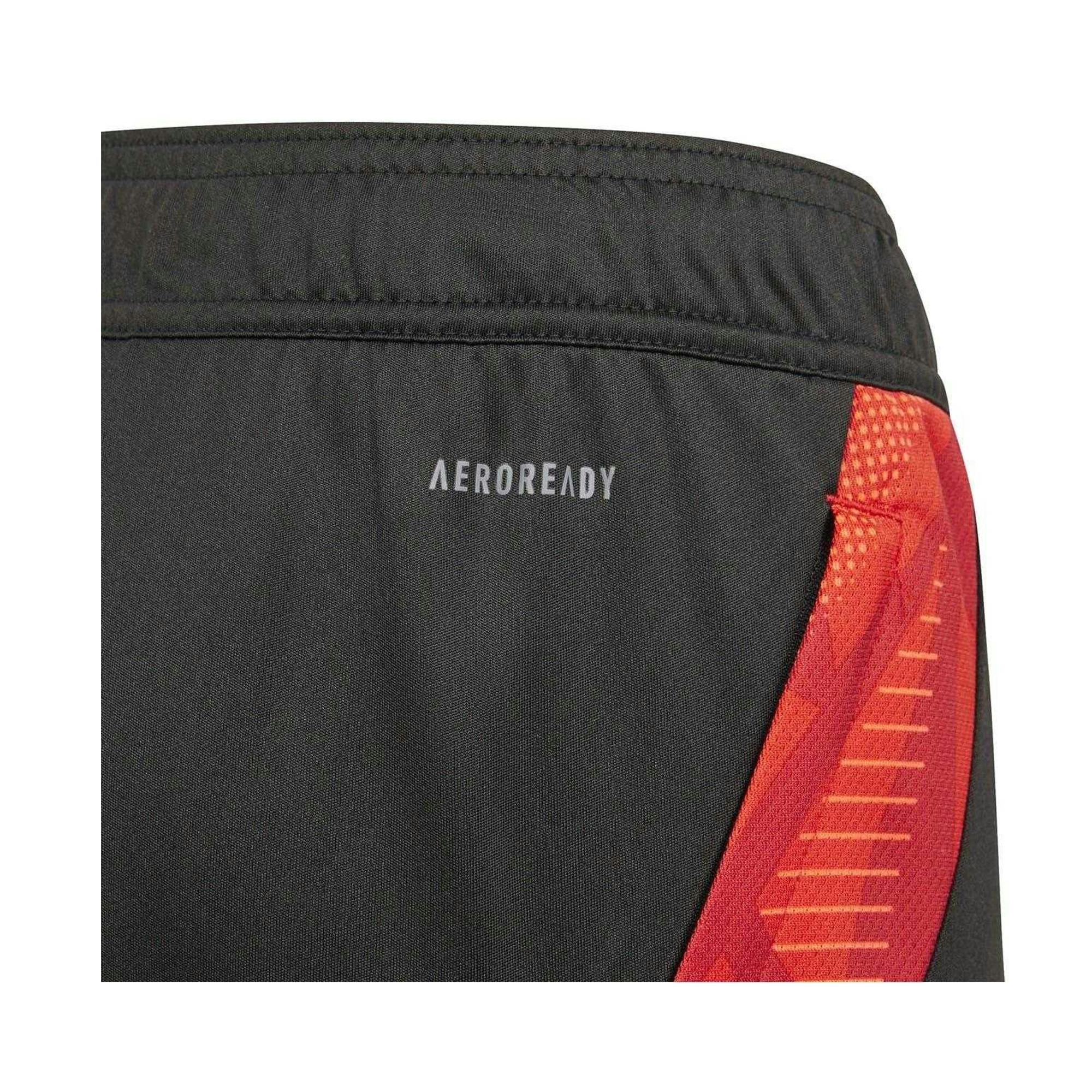 Adidas Black/Red Kids Tiro 24 Competition Football Shorts - /Solar - 9-10 Years - /Solar - 100% Recycled Polyester