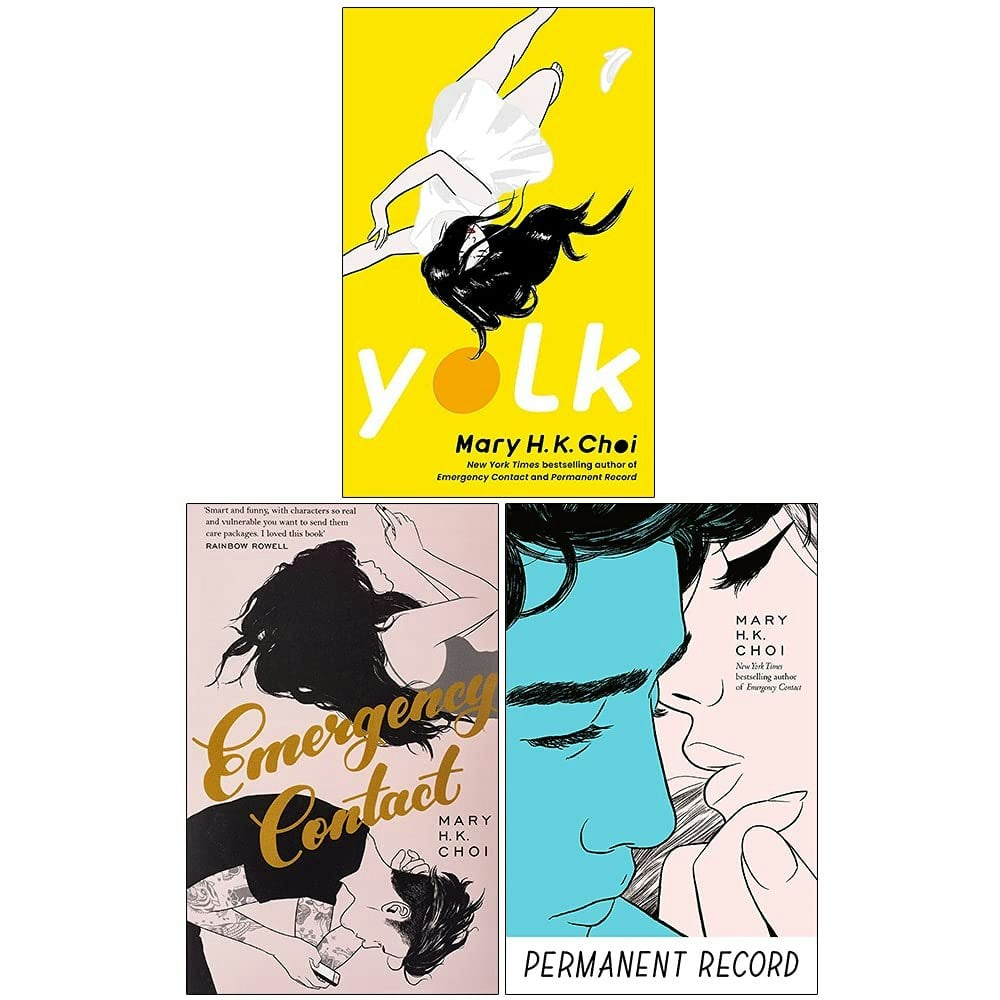 Atom Mary H. K. Choi 3 Book Set Yolk, Permanent Record & Emergency Contact