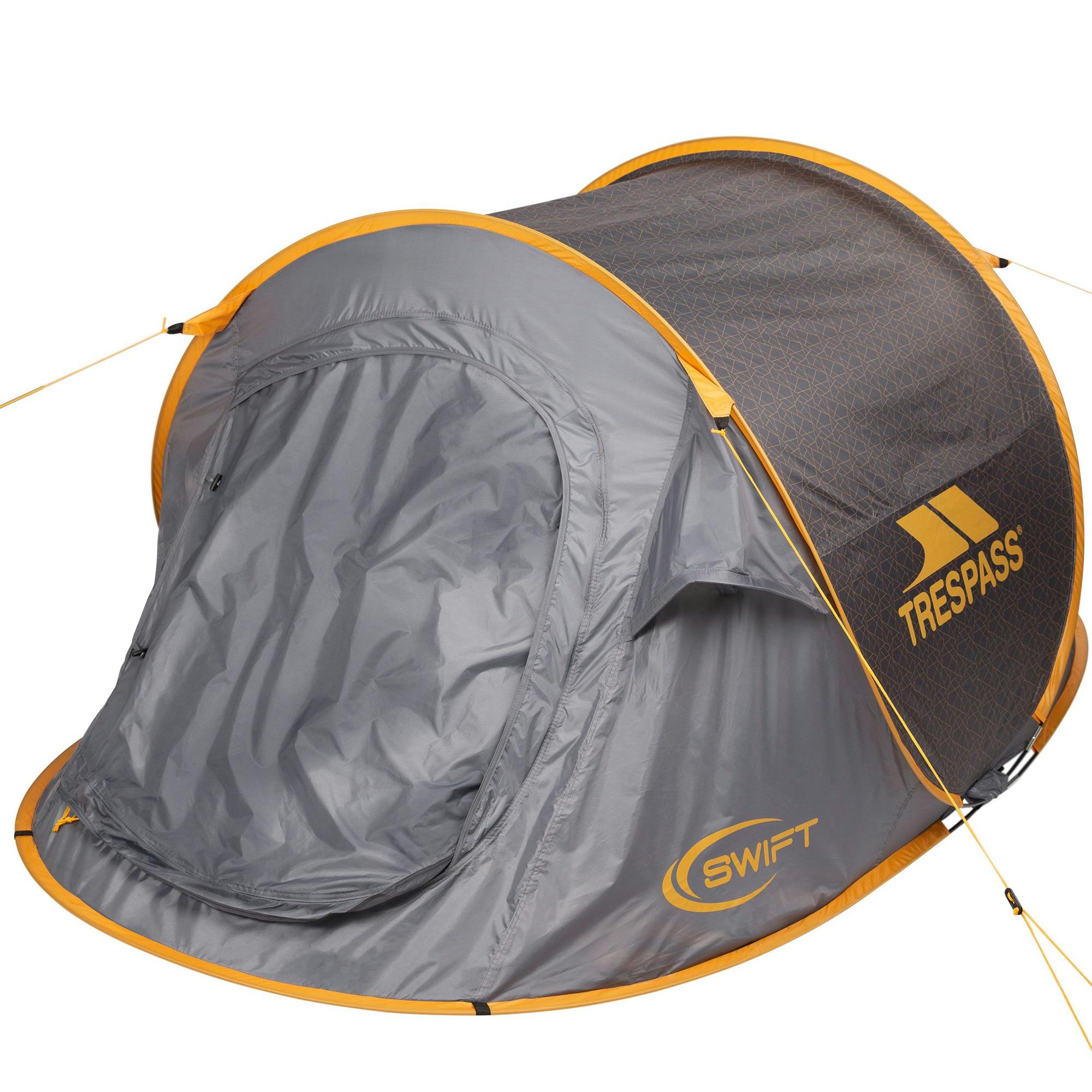 Trespass Grey Swift 2 Patterned Pop-Up Tent - Storm - Storm - One Size