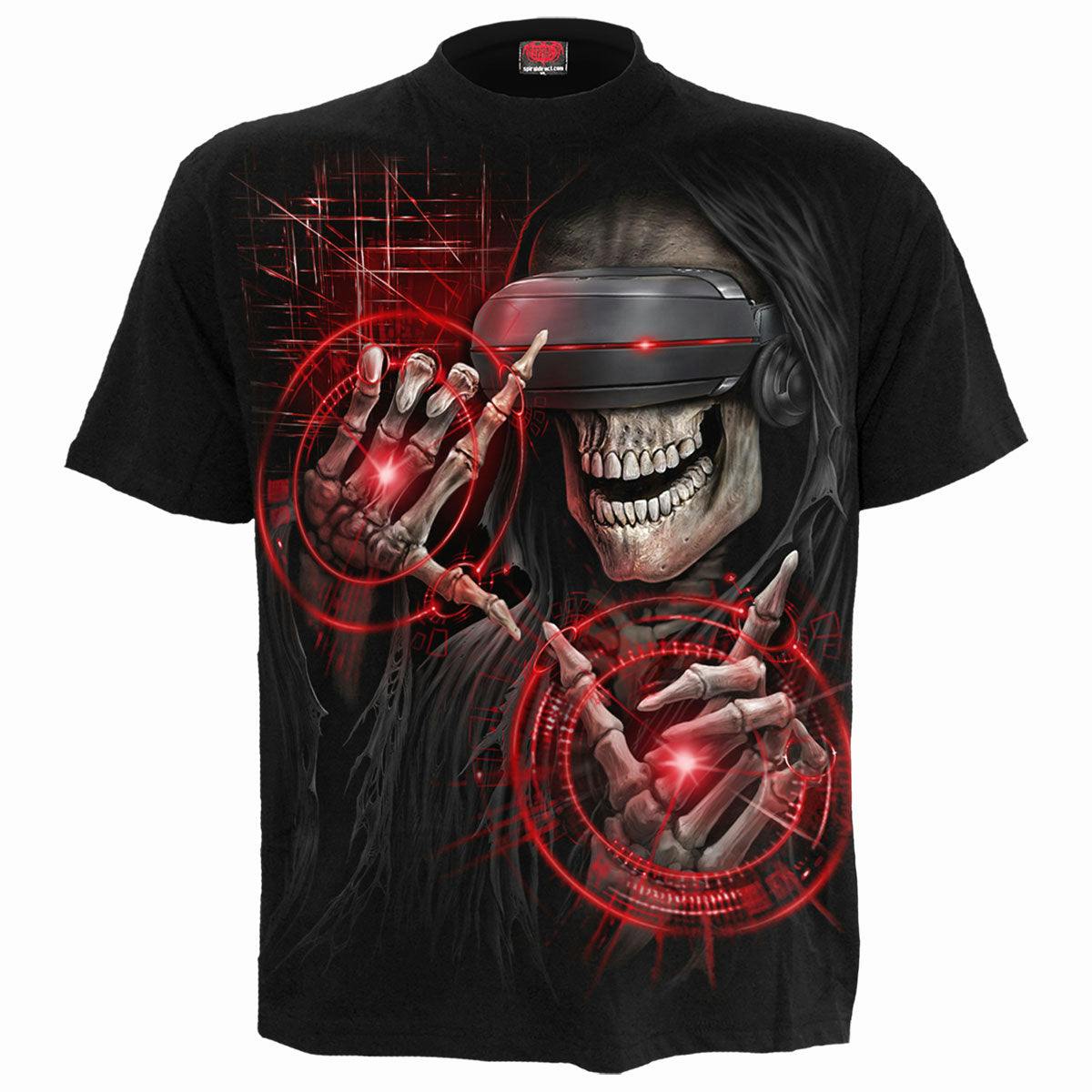 Spiral Direct Black Cyber Death - Kids T-Shirt - M - Digital