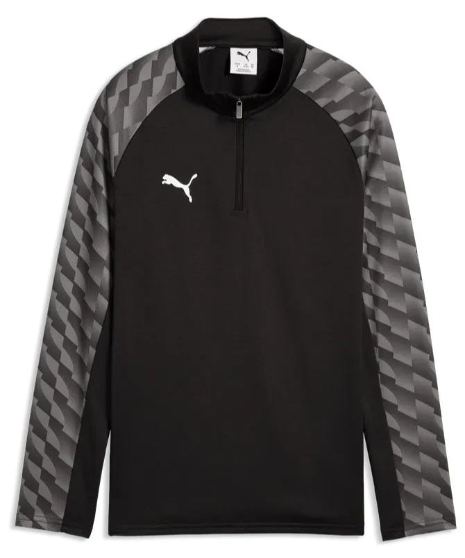PUMA teamLIGA26 Training 1/4 Zip Top Jr Sweat Jackets, 152, Black White-Flat Dark Gray - Image 3