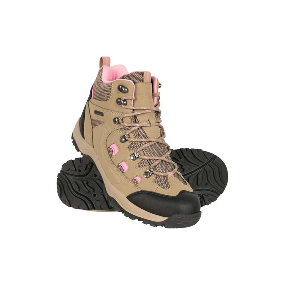 Mountain Warehouse Women's Beige Adventurer Waterproof Walking Boots - 6 Uk - 90% Synthetic/10% Mesh