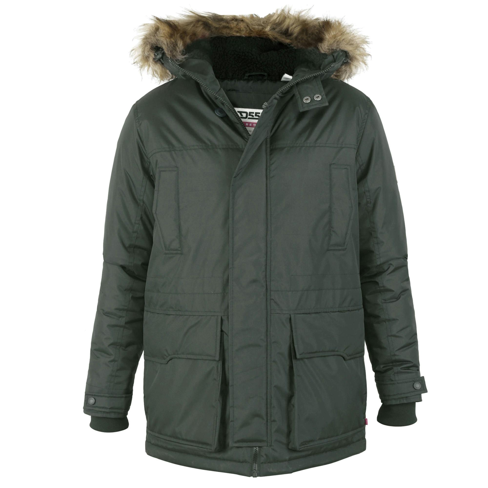 Duke Men's D555 Lovett Kingsize Parka - Khaki - Khaki - 3XL - 100% Polyester
