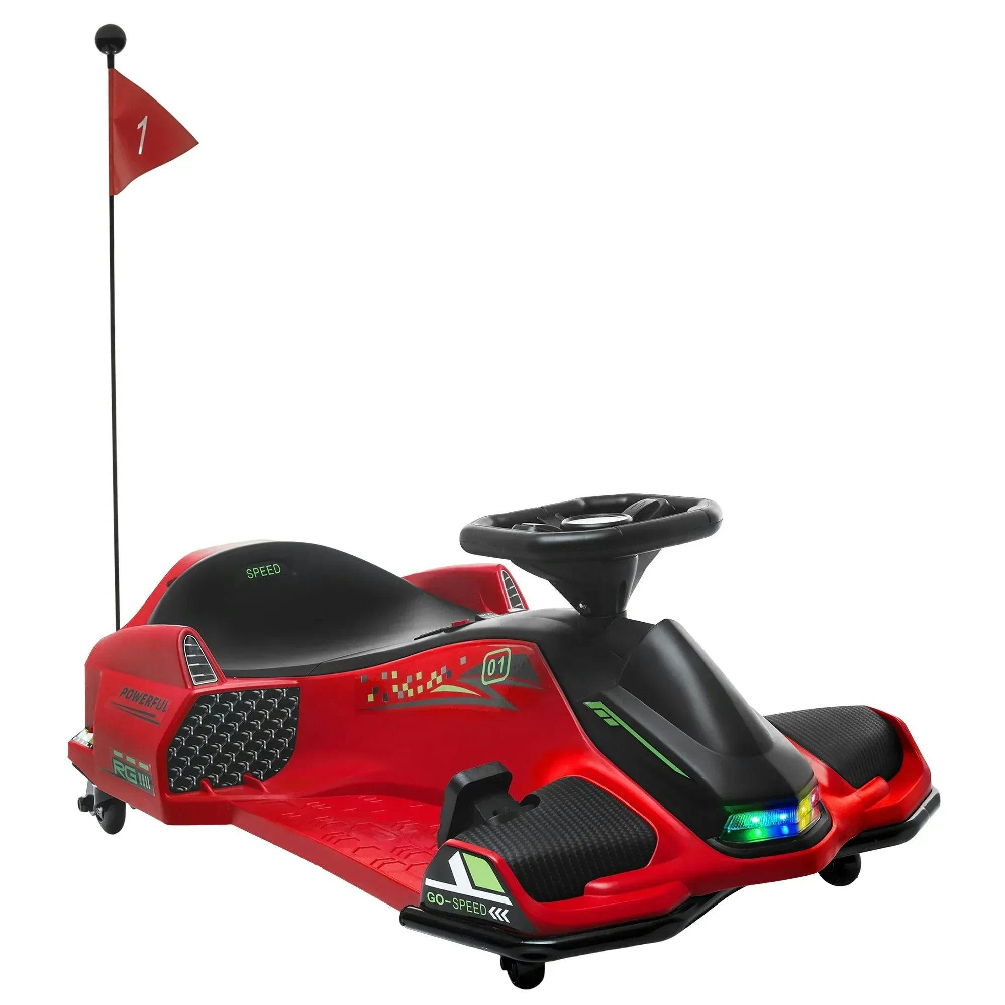 B&Q - 12V Kids Electric Go Kart With 2 SpeedsSoft Start For 8-12Red - Image 5