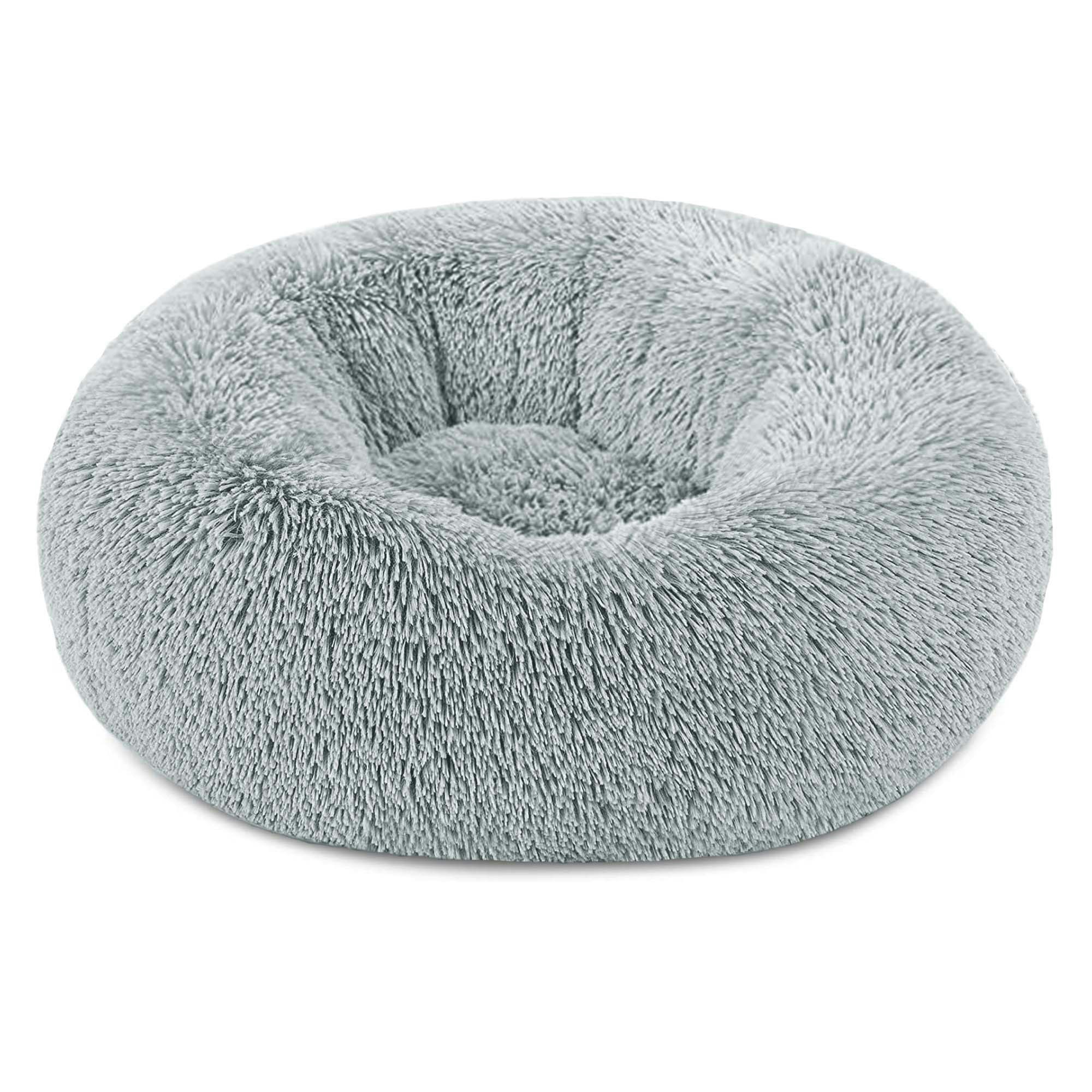 Pet Winks Grey Shaggy Alaska Cuddler Pet Bed - 55Cm X 55Cm - One Size