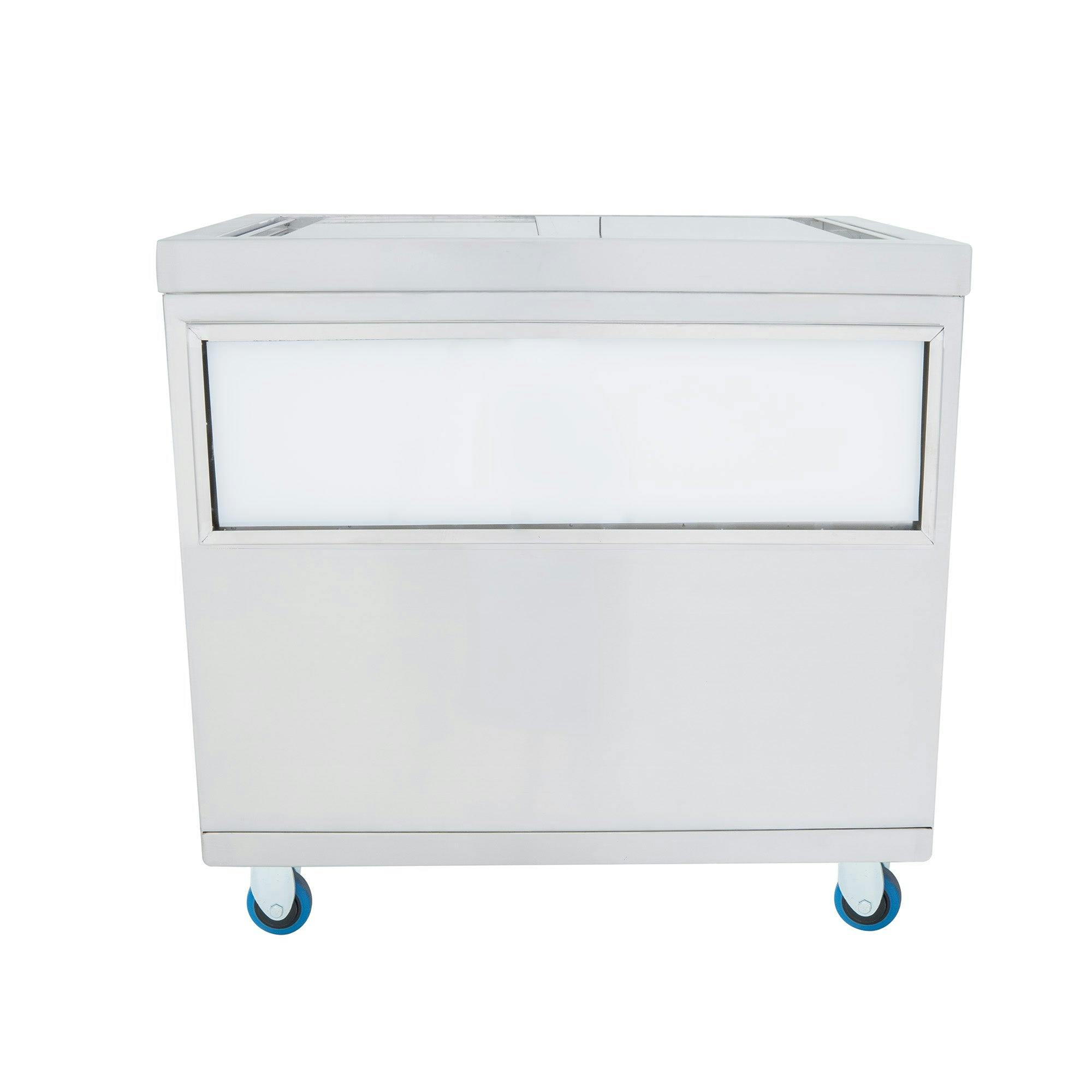 Kukoo Silver Mobile Ice Cart - 800Mm