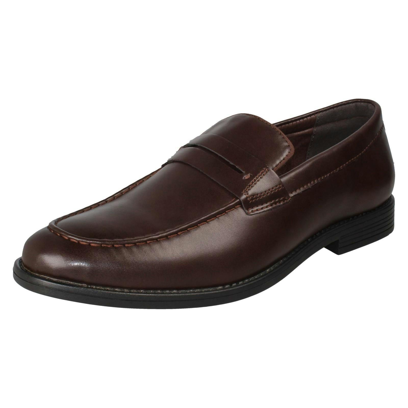 Thomas Blunt Men's Brown Saddle Trim Slip On Shoes A1132 - Uk 11
