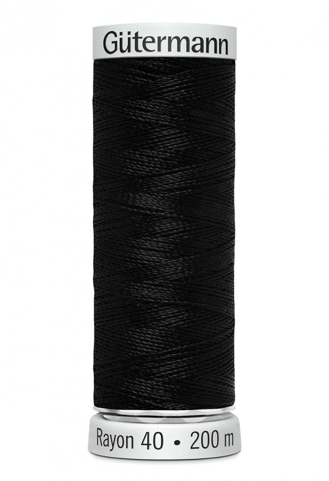 Gutermann No 40 Sulky Rayon Embroidery Thread 200M Rayon Thread Suitable For Embroidery - 1005 - 200 Metres