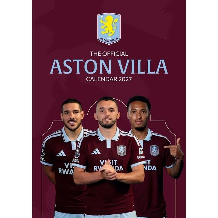 Grange Communications Ltd Aston Villa Fc A3 Calendar 2027, Wall Calendars, Month To View, Sports, Gift - Image 5