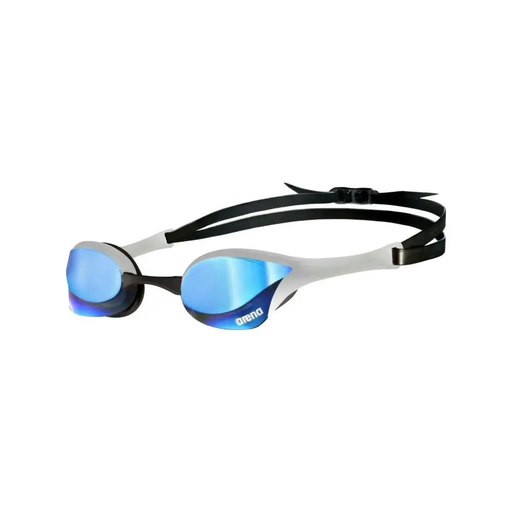 Arena Silver/Blue Cobra Ultra Swipe Mirror Swim Goggle - Mirror Lenses