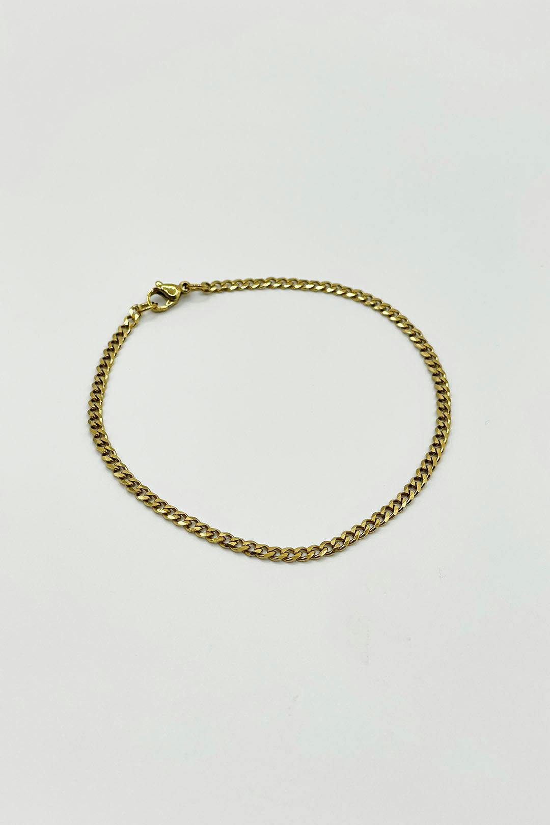 Svnx Unisex Gold Cuban Bracelet 3Mm In - Image 5