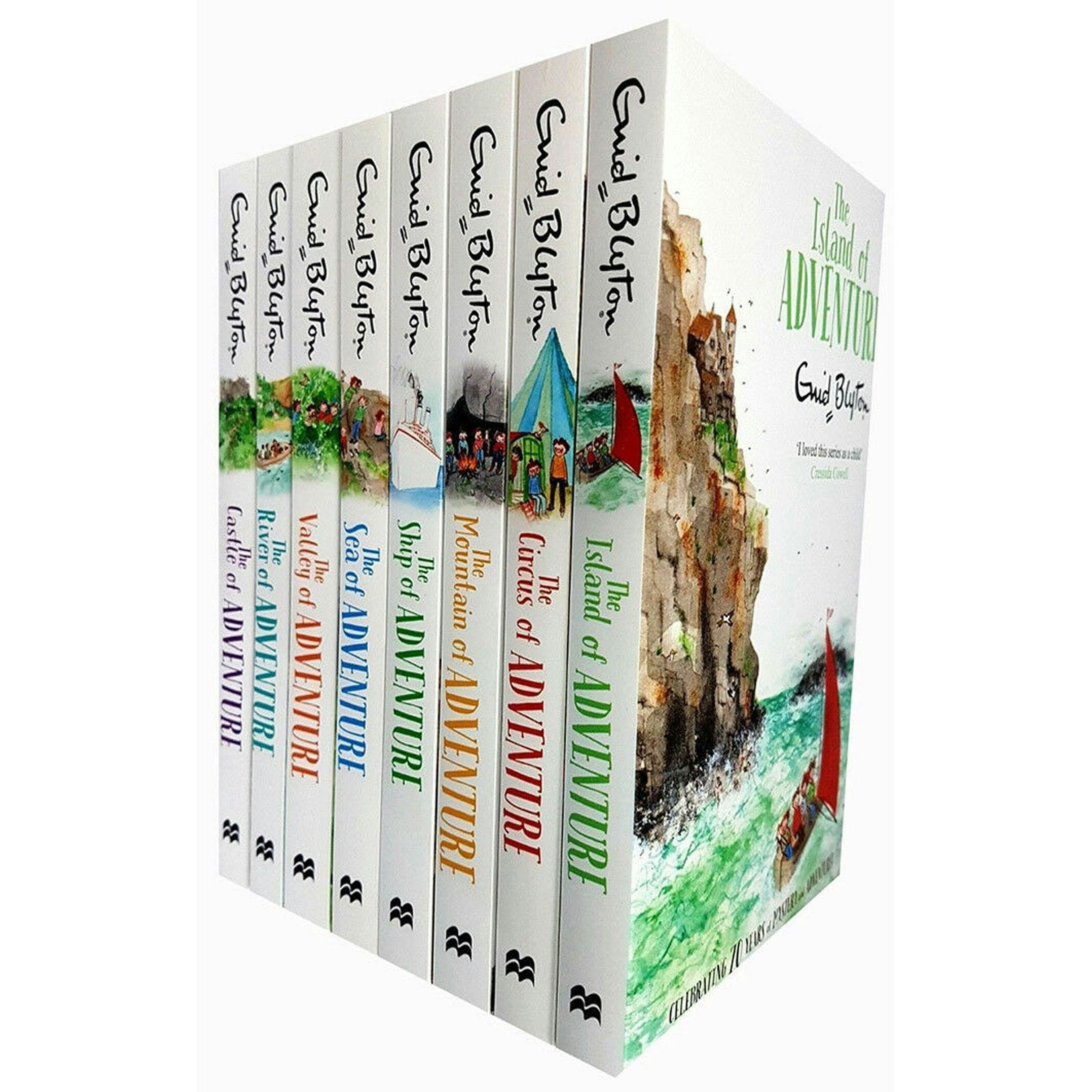 Macmillan Enid Blyton Book Adventure Series 8 Books Set Collection Children Classic Books