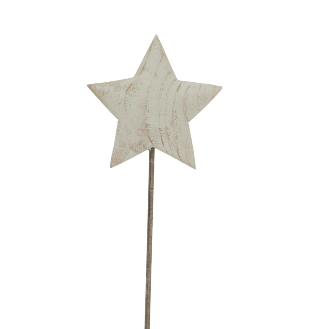 Hill Interiors White Washed Star Christmas Dration - Image 4