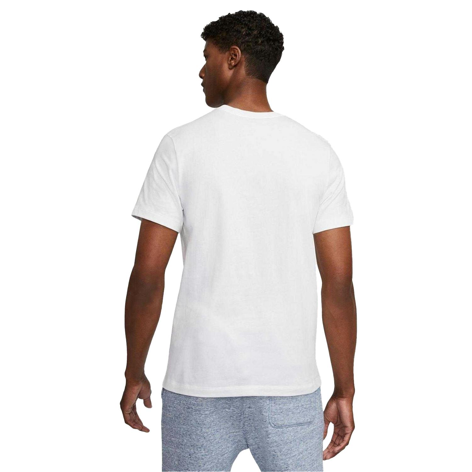 Nike Men's White/Black/Red Club T-Shirt - S - 100% Cotton