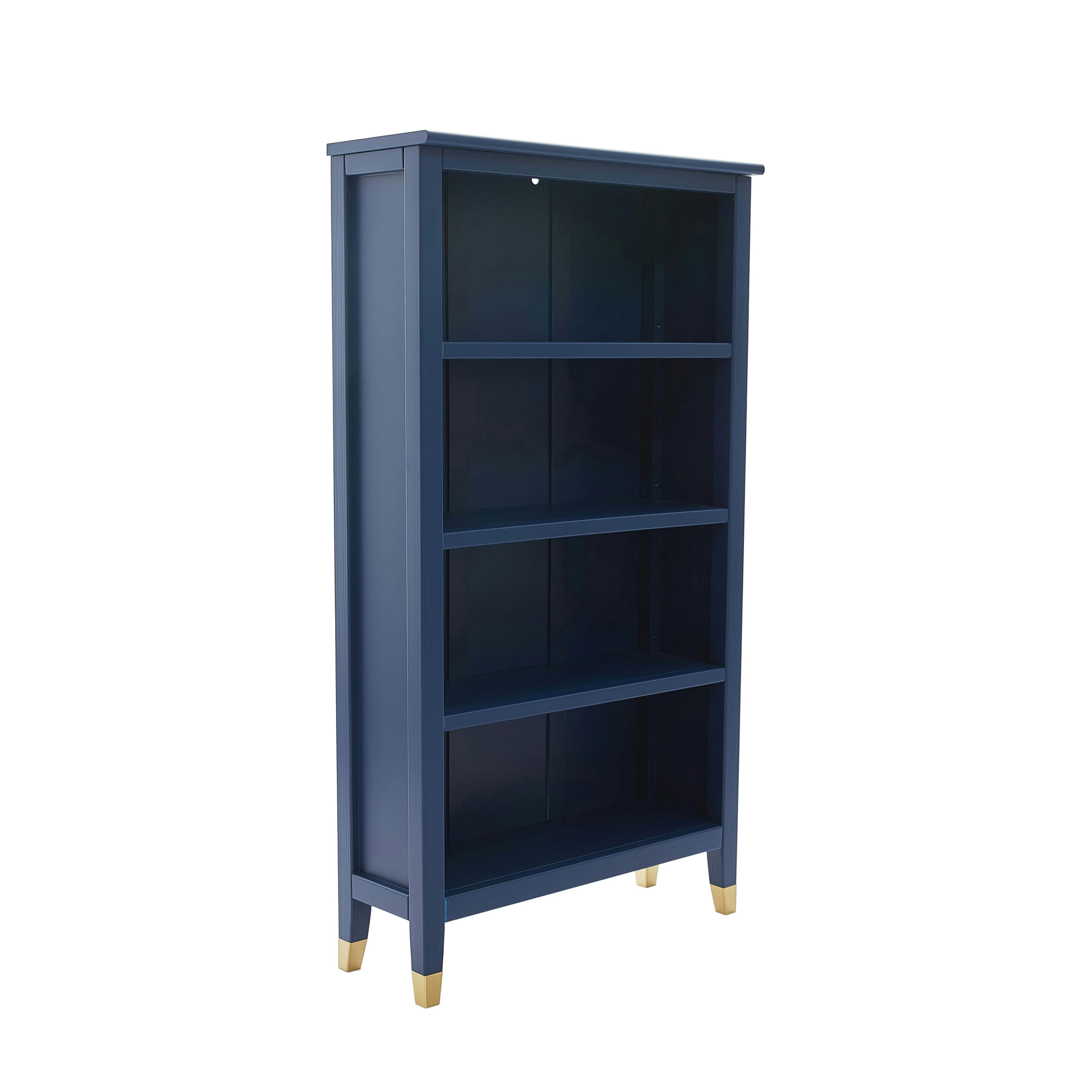 Cabinet Bits Blue Palazzi Narrow Bookcase H127 W69 D25cm - Navy