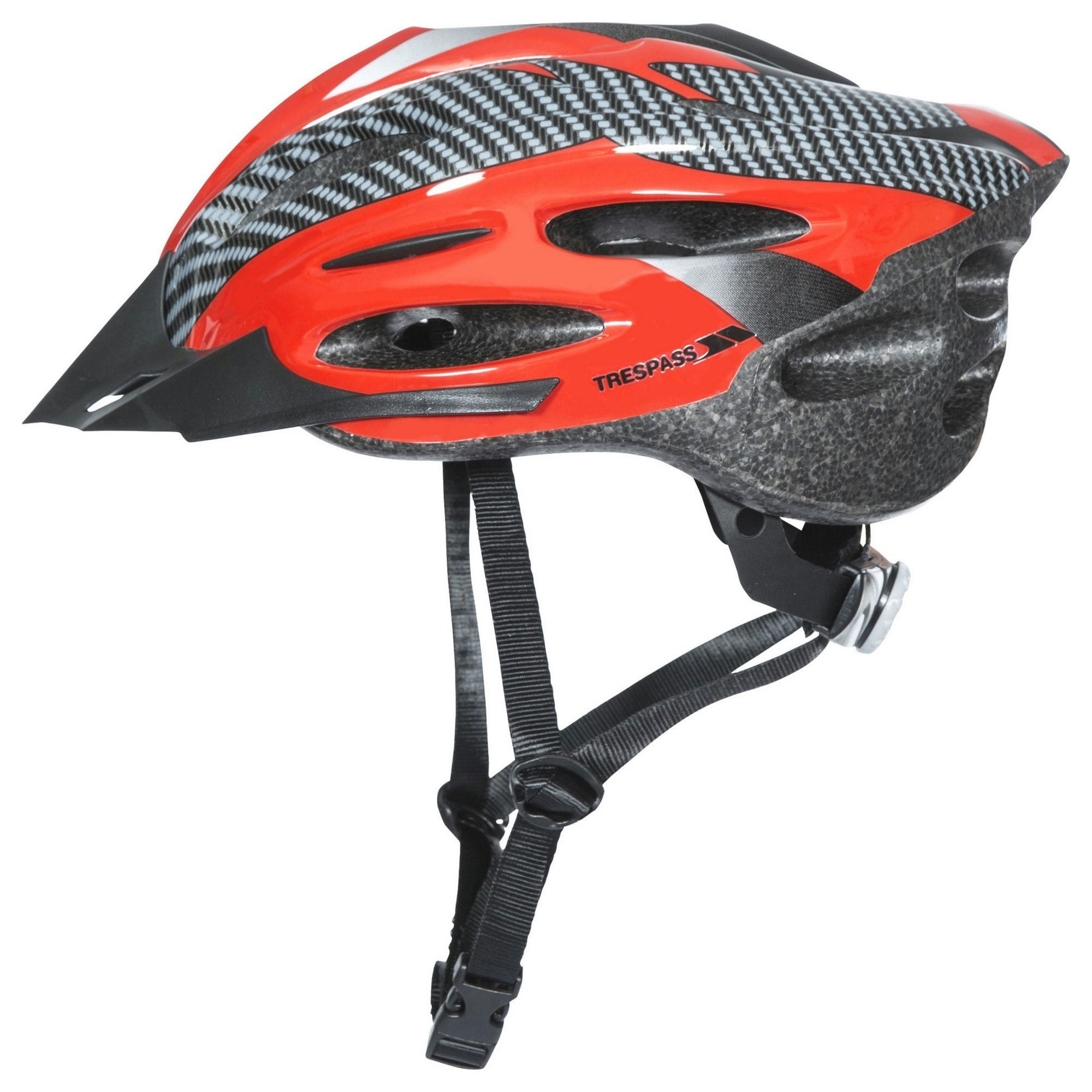 Trespass Unisex Red Adults Crankster Cycling Helmet - S/M