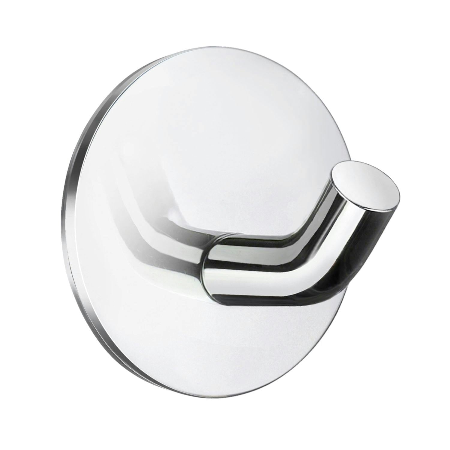 B&Q - Polished Chrome Towel Hook Wall Mounted Bathroom Storage - Image 2