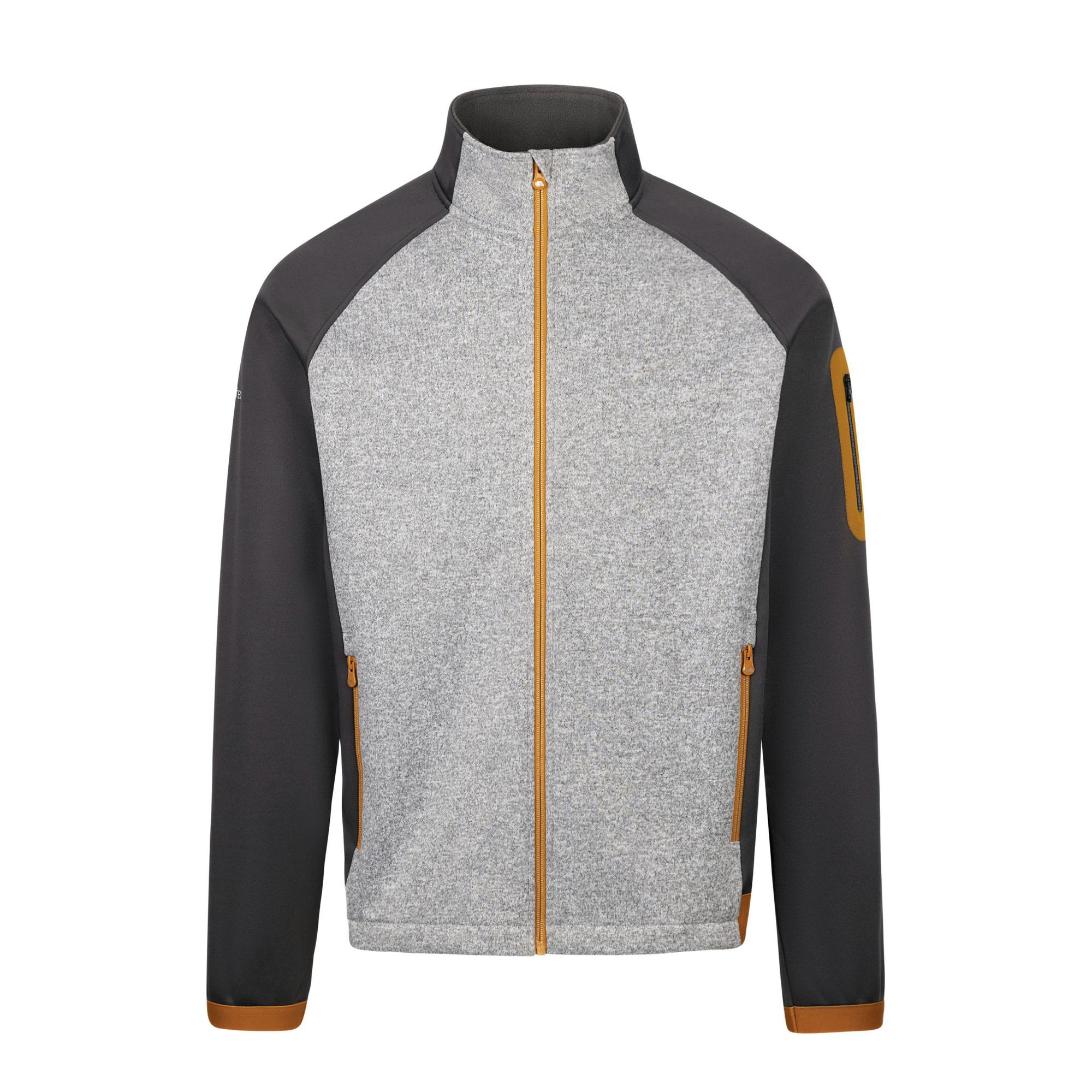 Trespass Men's Grey At300 Foxearth Full Zip Fleece Jacket - Marl - Xl - Marl - 100% Polyester