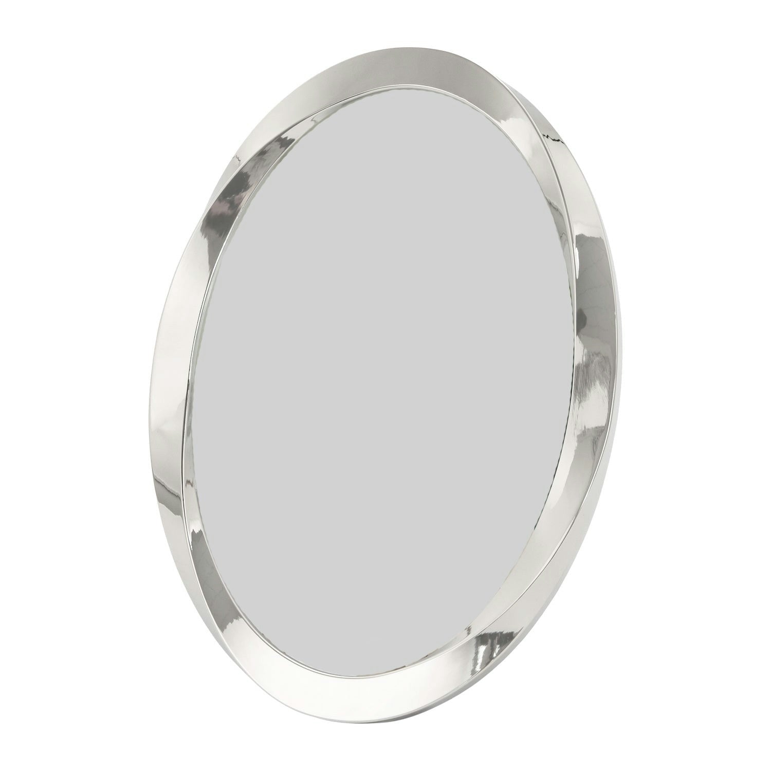 Happy Homewares Black Modern Oval Nickel Plated Metal 4X6 Picture Frame With Twisting Design