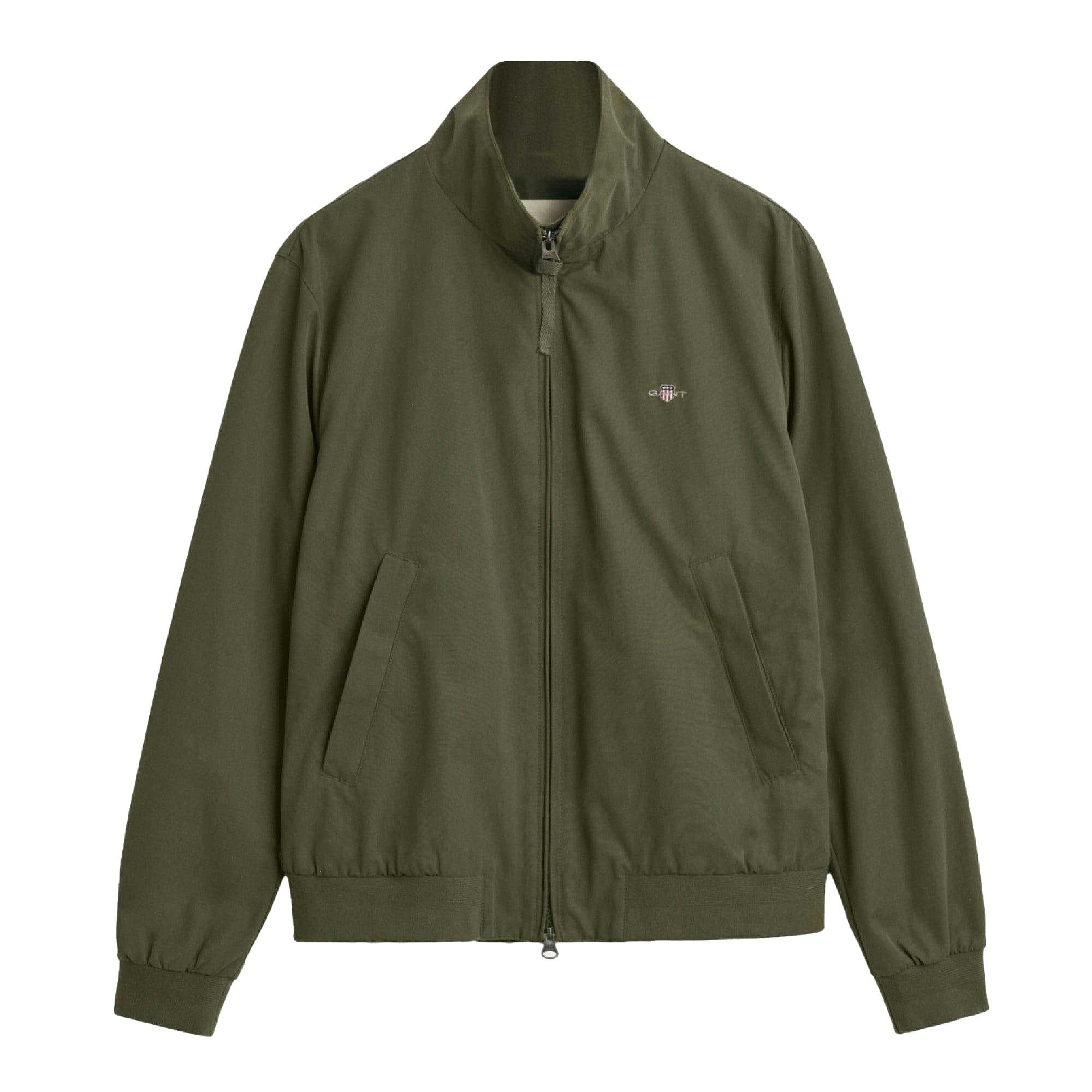 Gant Men's Green Hampshire Lightweight Jacket - Xl - 100% Mixed