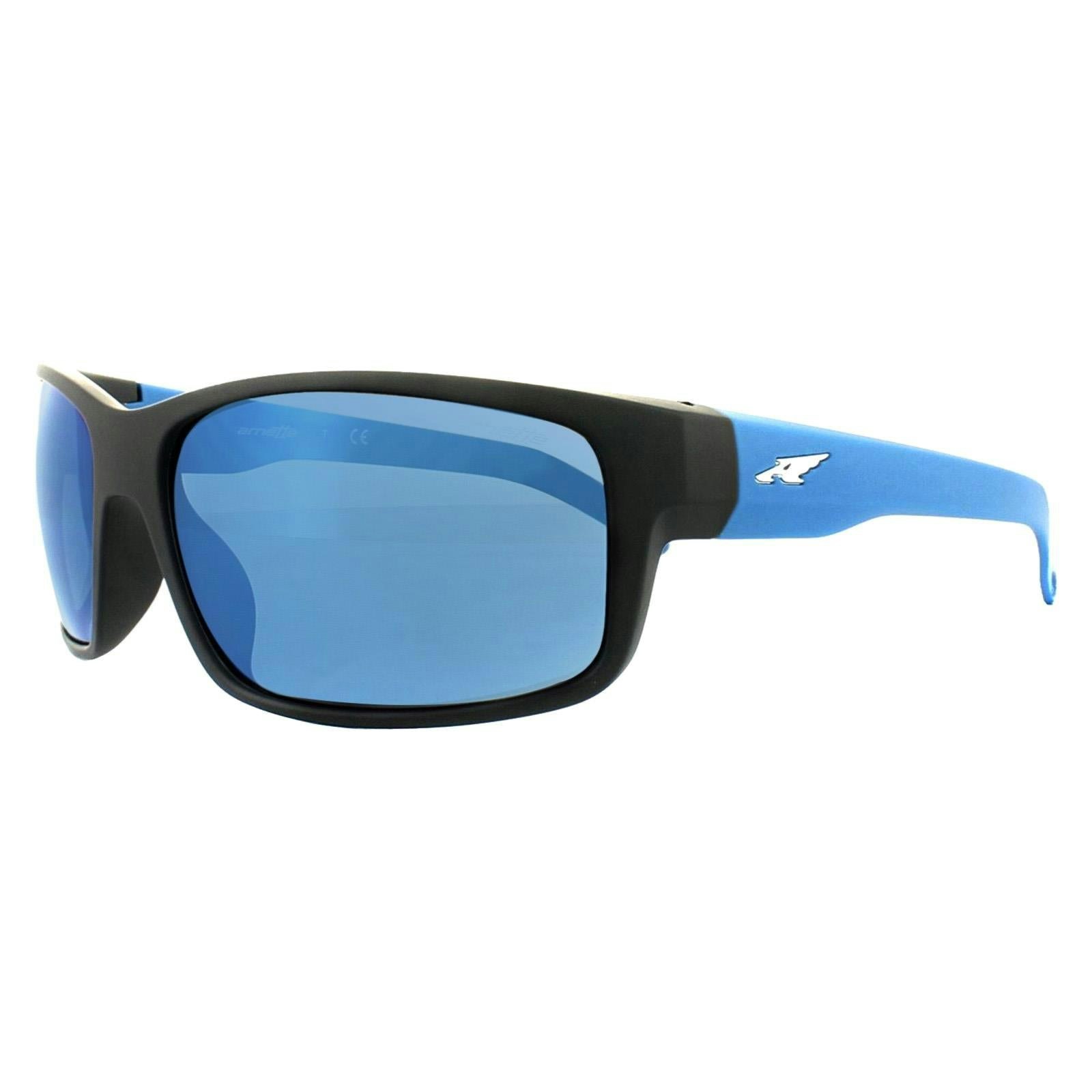 Arnette Black/Blue Sunglasses Fastball 4202 226855 Fuzzy Mirror