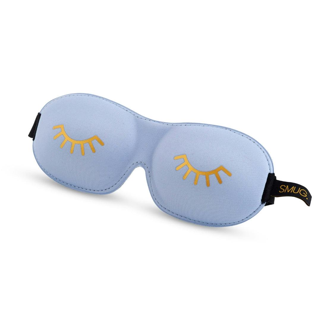 Smug Women's Baby Blue Contoured 3D Blackout Sleep Mask In - Image 5