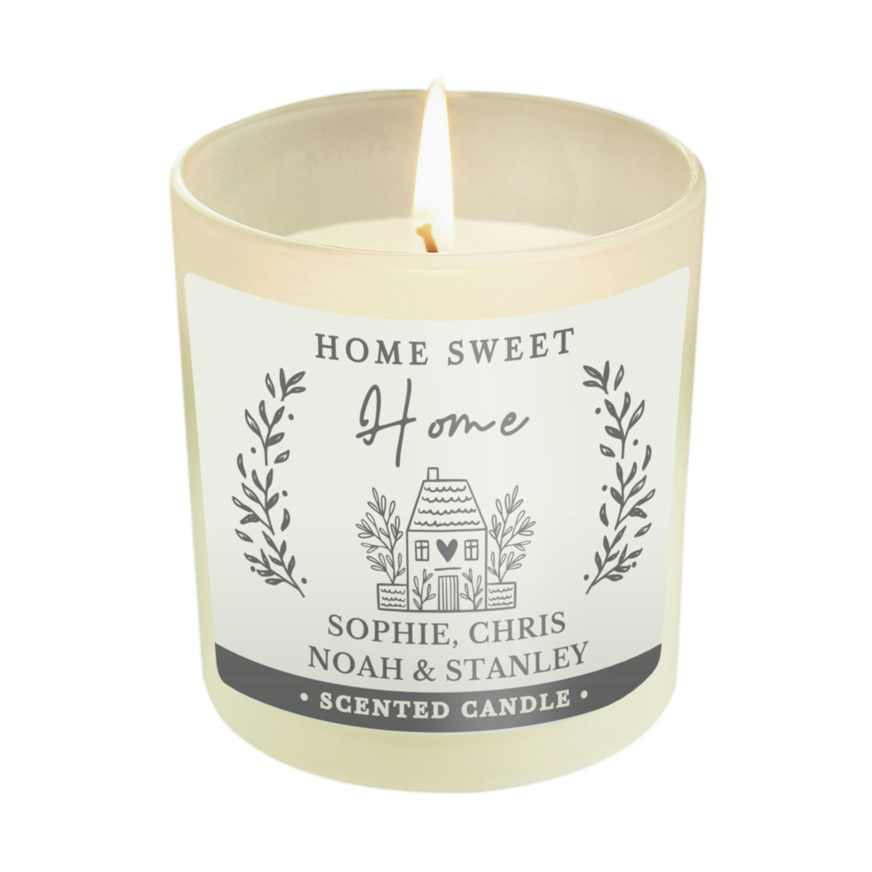 Rackhams Personalised Home Scented Jar Candle