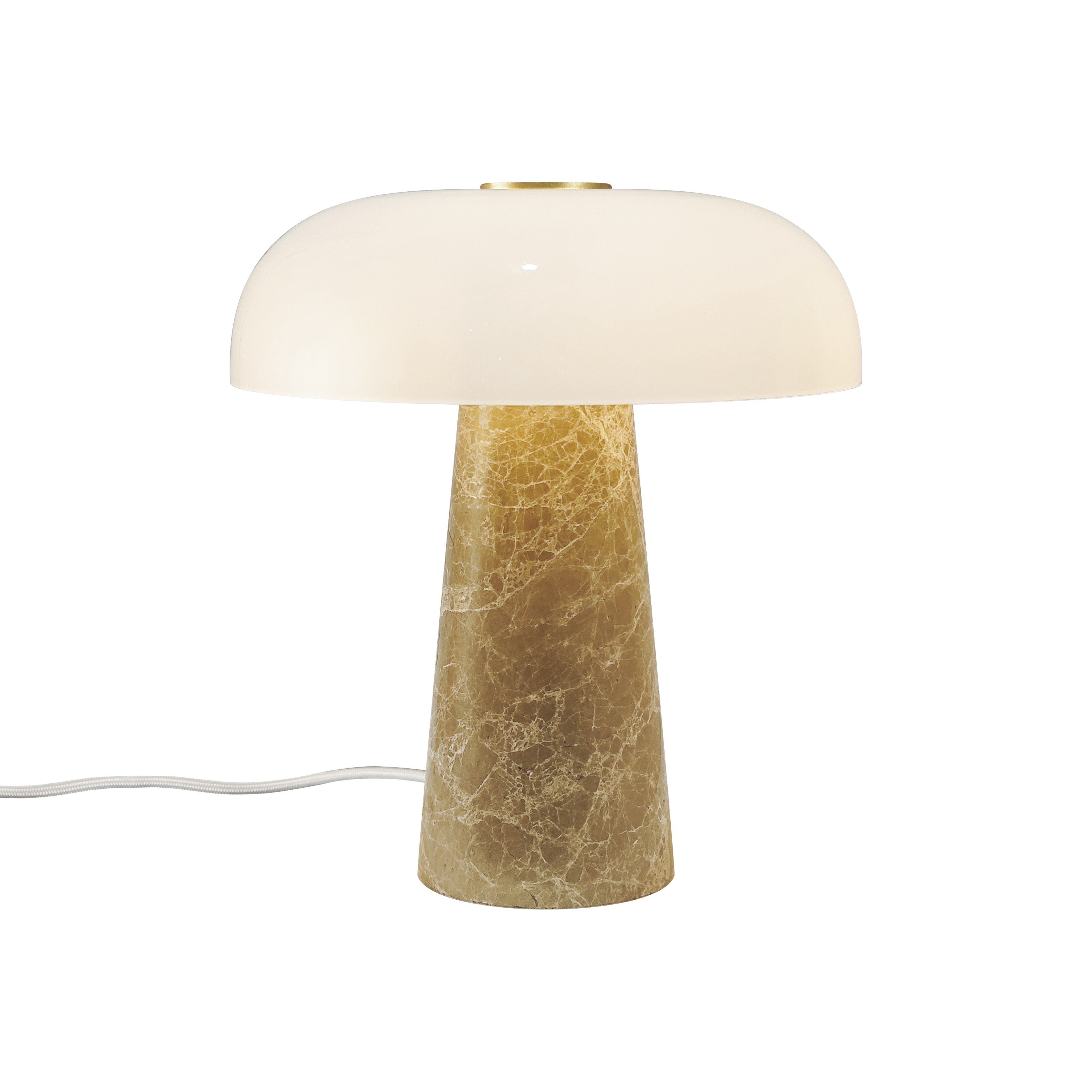 Rackhams Beige Glossy Mini | Table Lamp | - 1