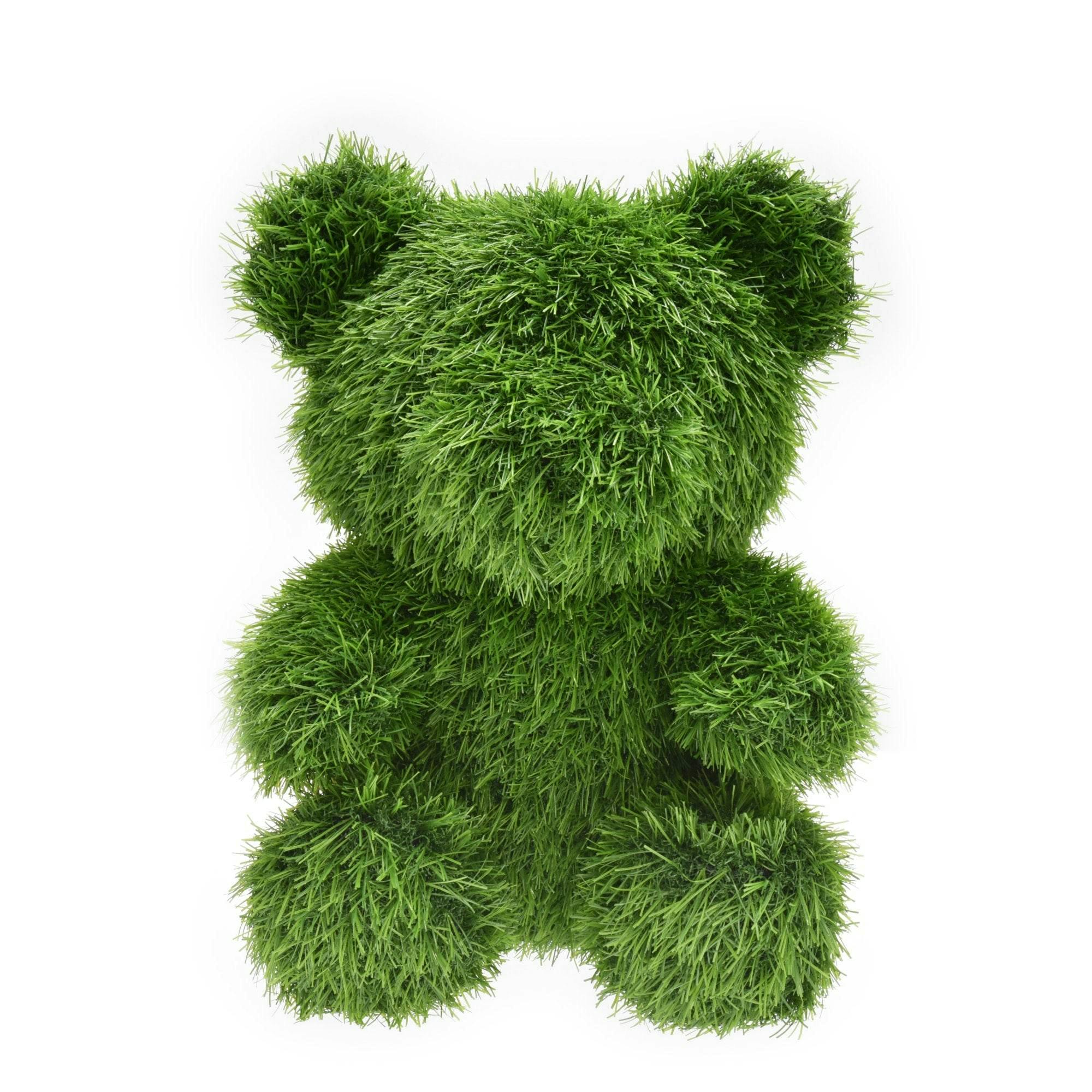 True Products Artificial Grass Topiary Bear 37Cm