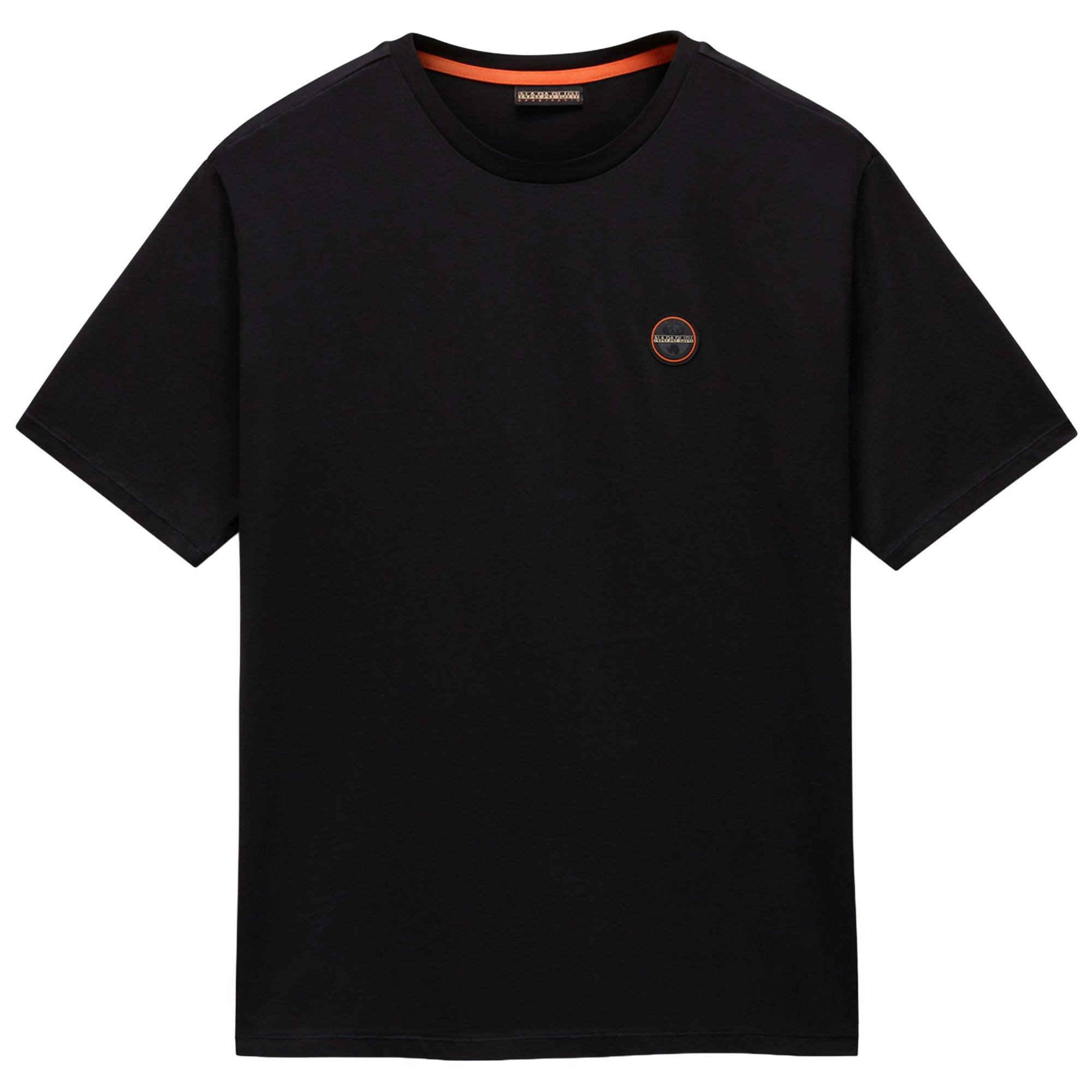 Napapijri White S-Badge T-Shirt - Heron - X-Large