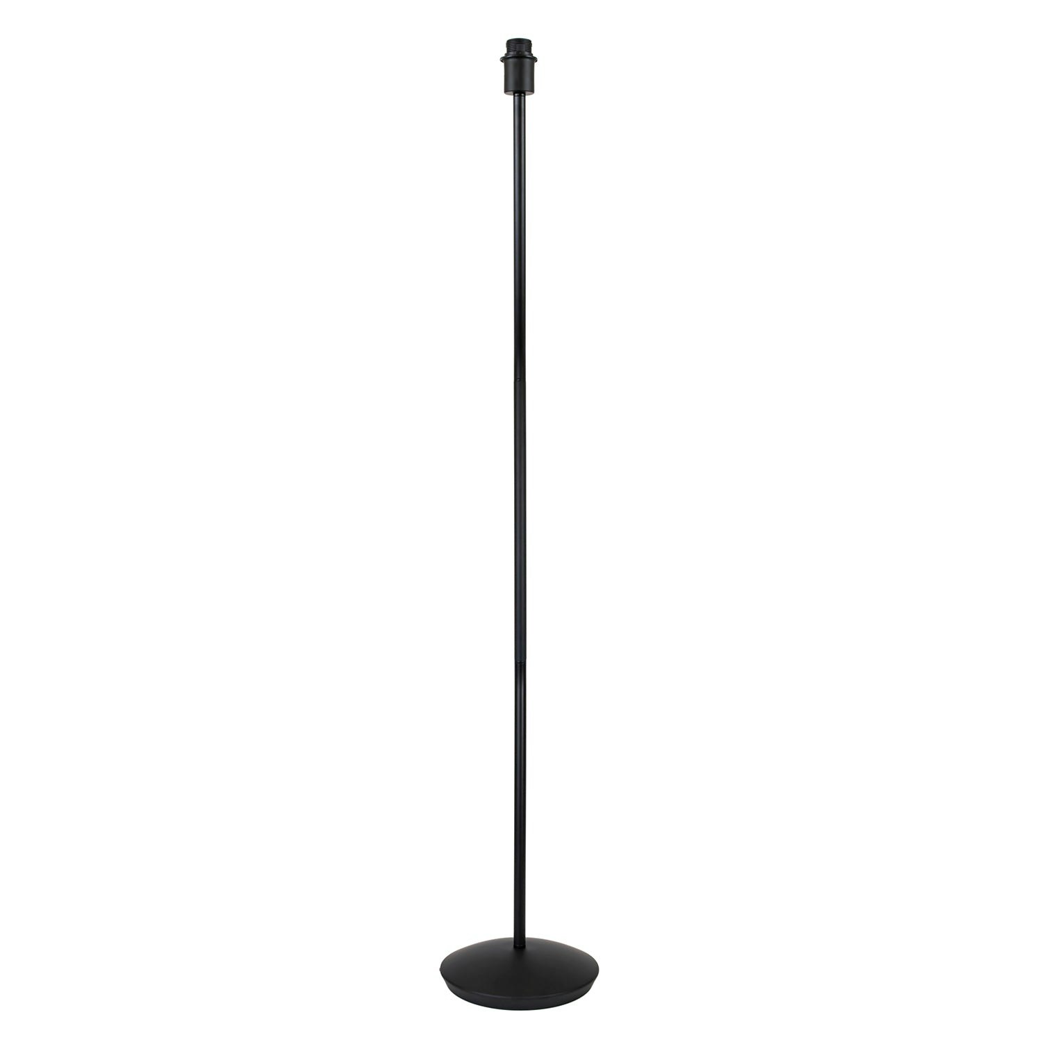 Rackhams Black Contemporary And Sleek Matt Metal Floor Lamp Base With Inline Switch 145Cm