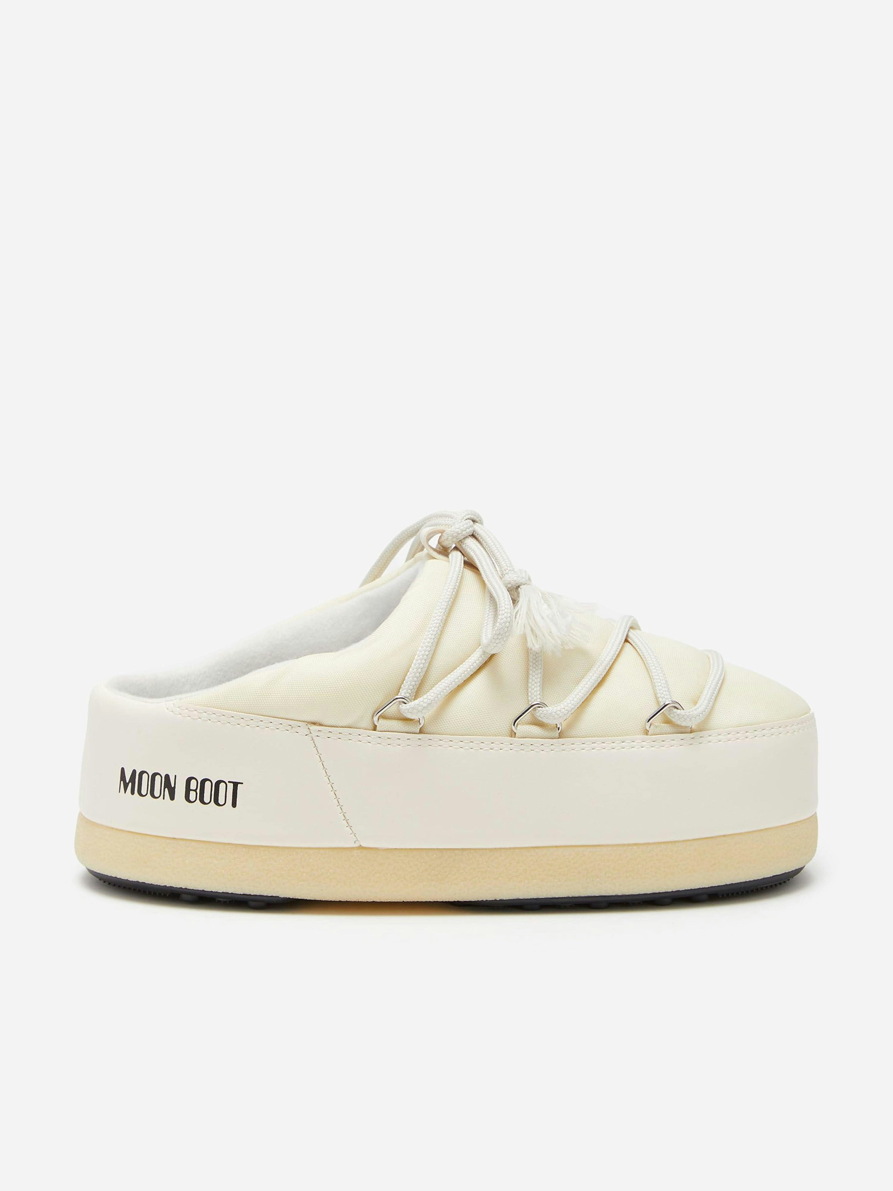 Moon Boot Boys Ivory Kids Evx Nylon Mules In - Eu 39 - 40 Uk 6 - 7