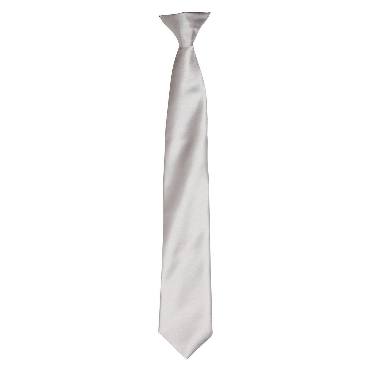 Premier (One Size, Silver) Unisex Adult Satin Tie - Image 3