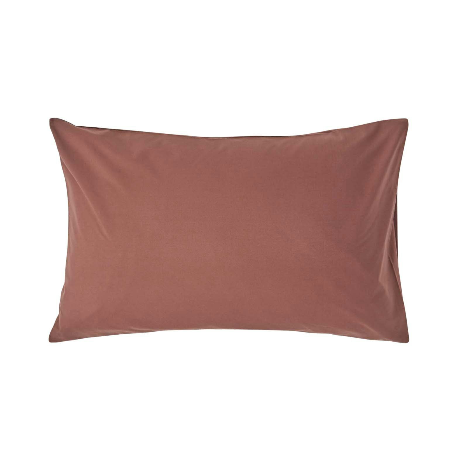 Homescapes Egyptian Cotton Housewife Pillowcase 200 Tc, Standard Size - Chocolate