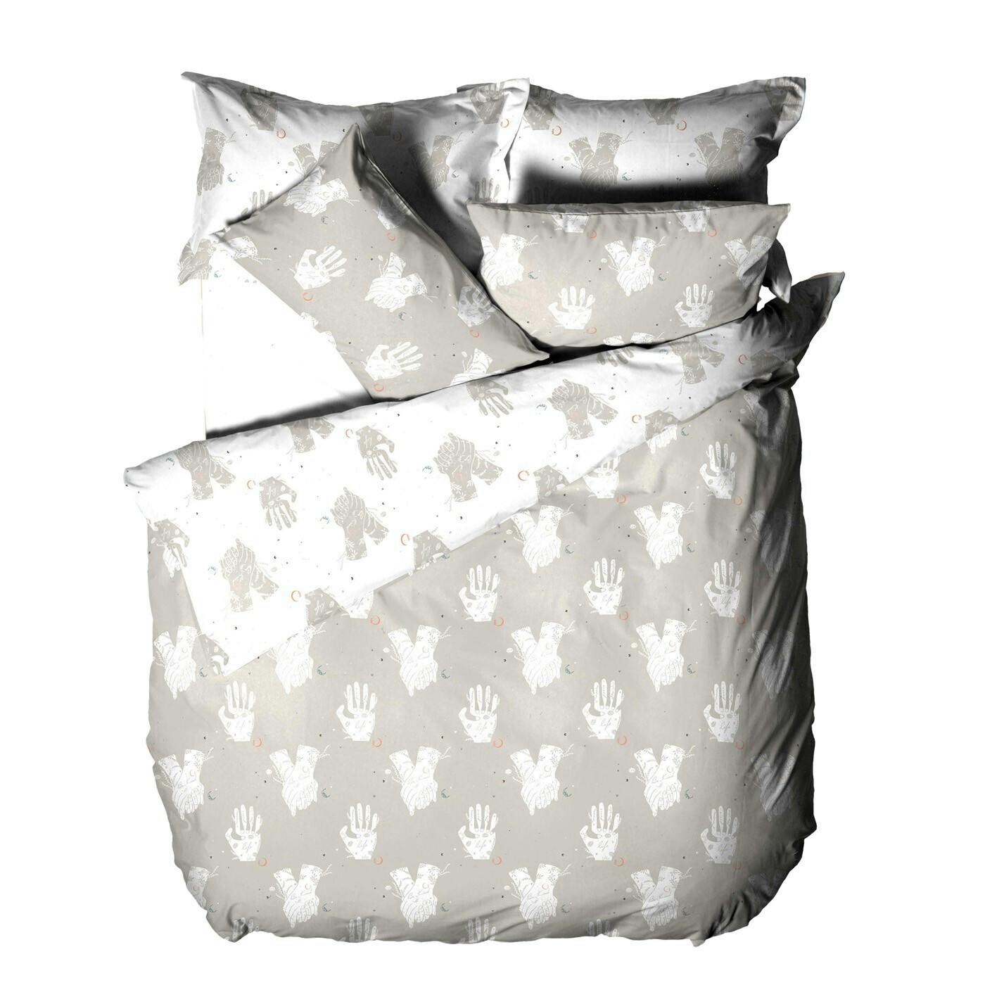 Furn Grey Be Kind Duvet Cover Set - Superking - 50% Polyester/50% Cotton