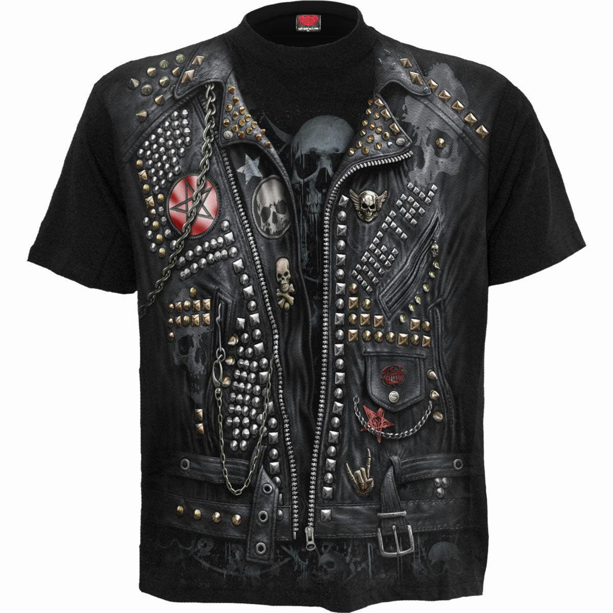 Spiral Direct Black Goth Metal - Allover T-Shirt - S