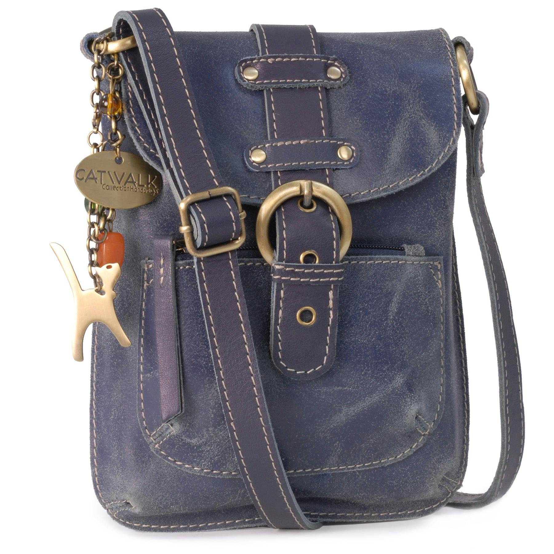 Catwalk Collection Handbags Blue Jolene - Crossbody Bag