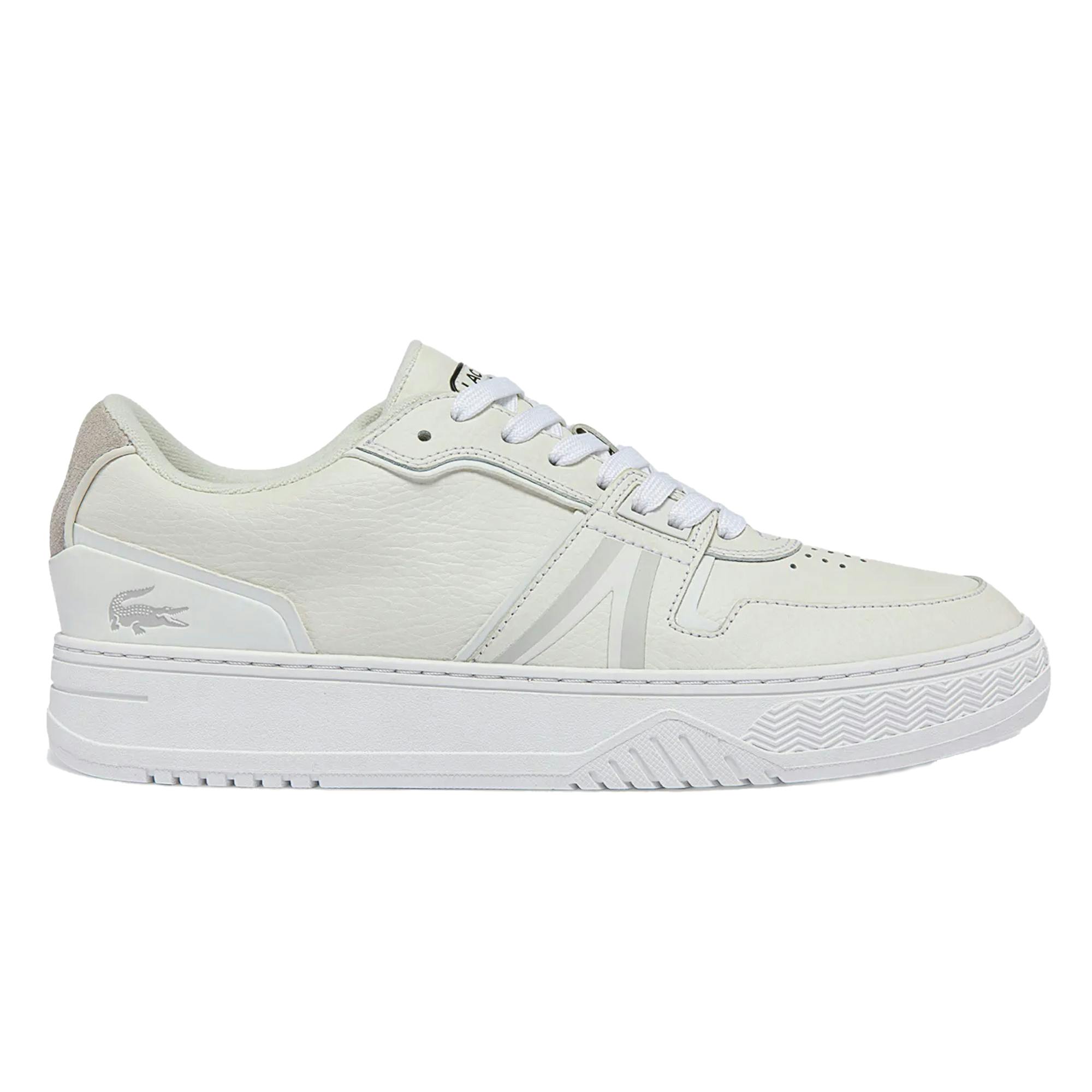Lacoste White L001 Leather Trainers - 6 Uk - 100% Mixed