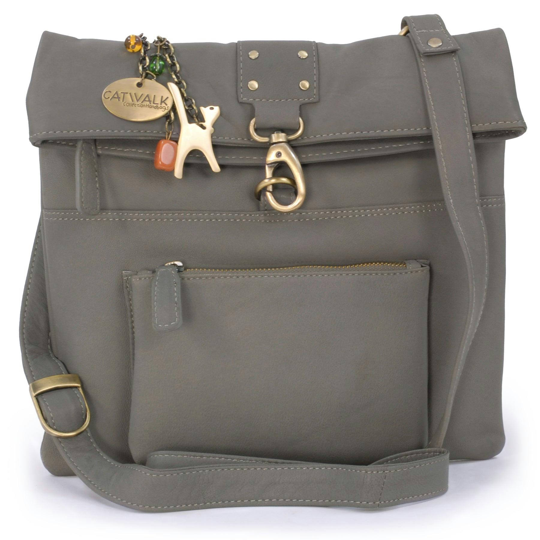 Catwalk Collection Handbags Grey Dispatch - Crossbody Bag
