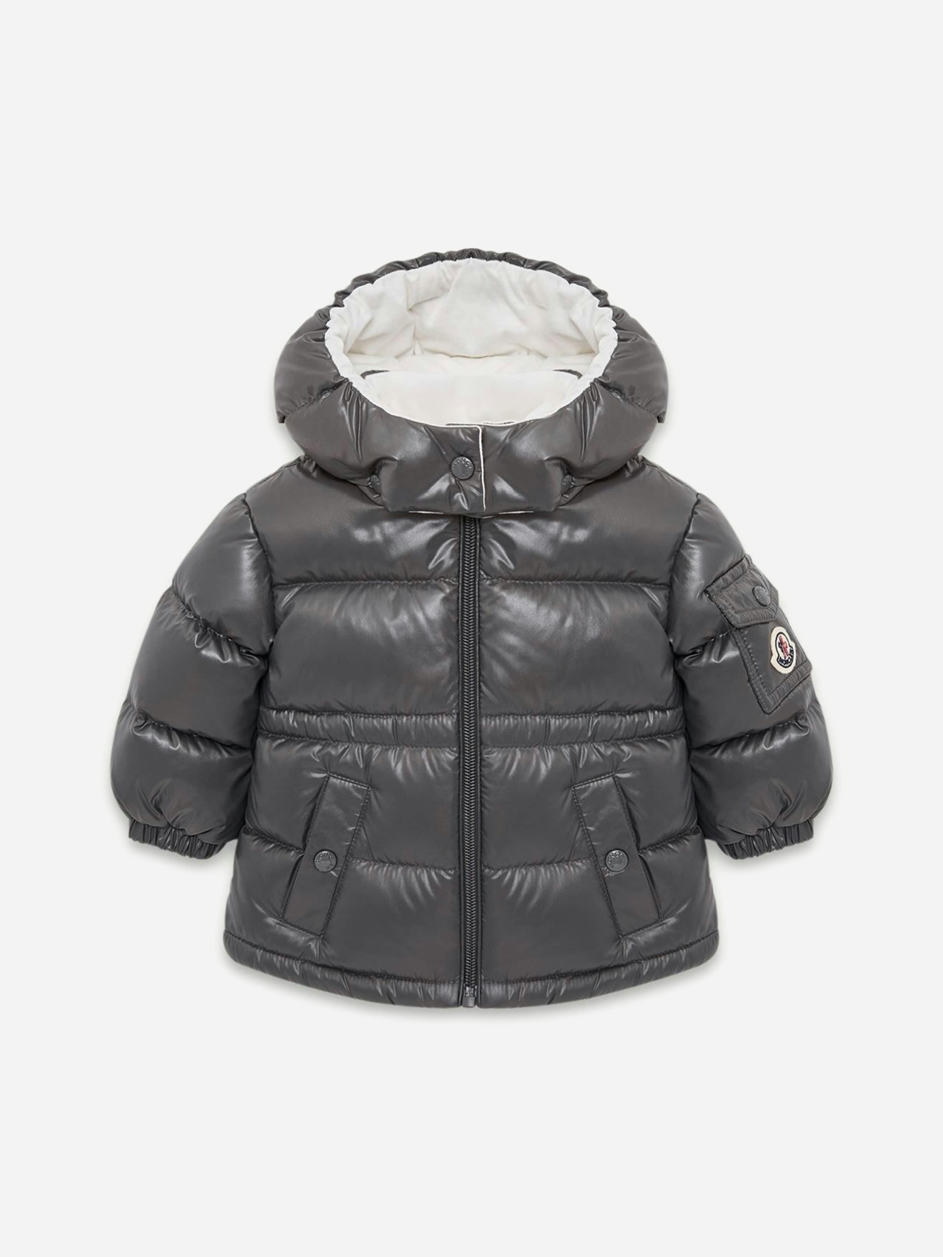 Moncler Enfant Women's Grey Baby Girls Down Padded Maire Jacket In By - 3 Yrs