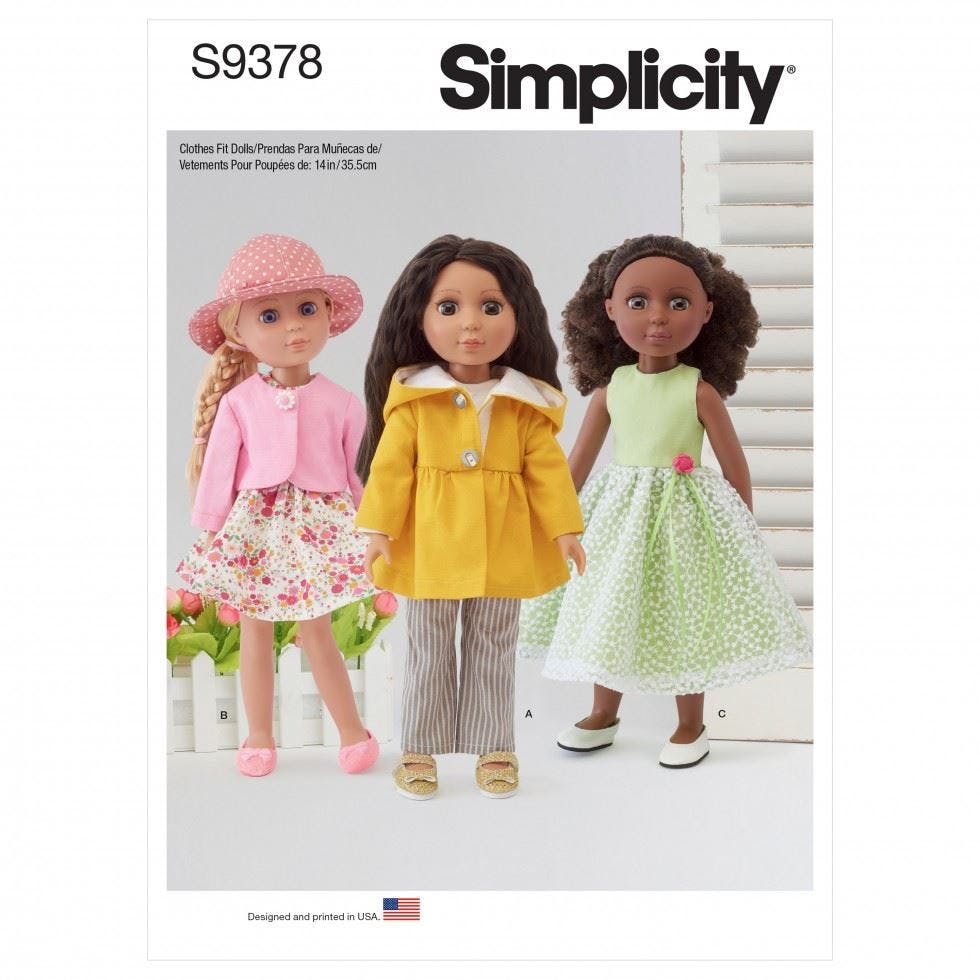 Simplicity Women's Sewing Pattern 9378, Doll Clothes For Men, Os (One Size) - Easy - Os (One Size)