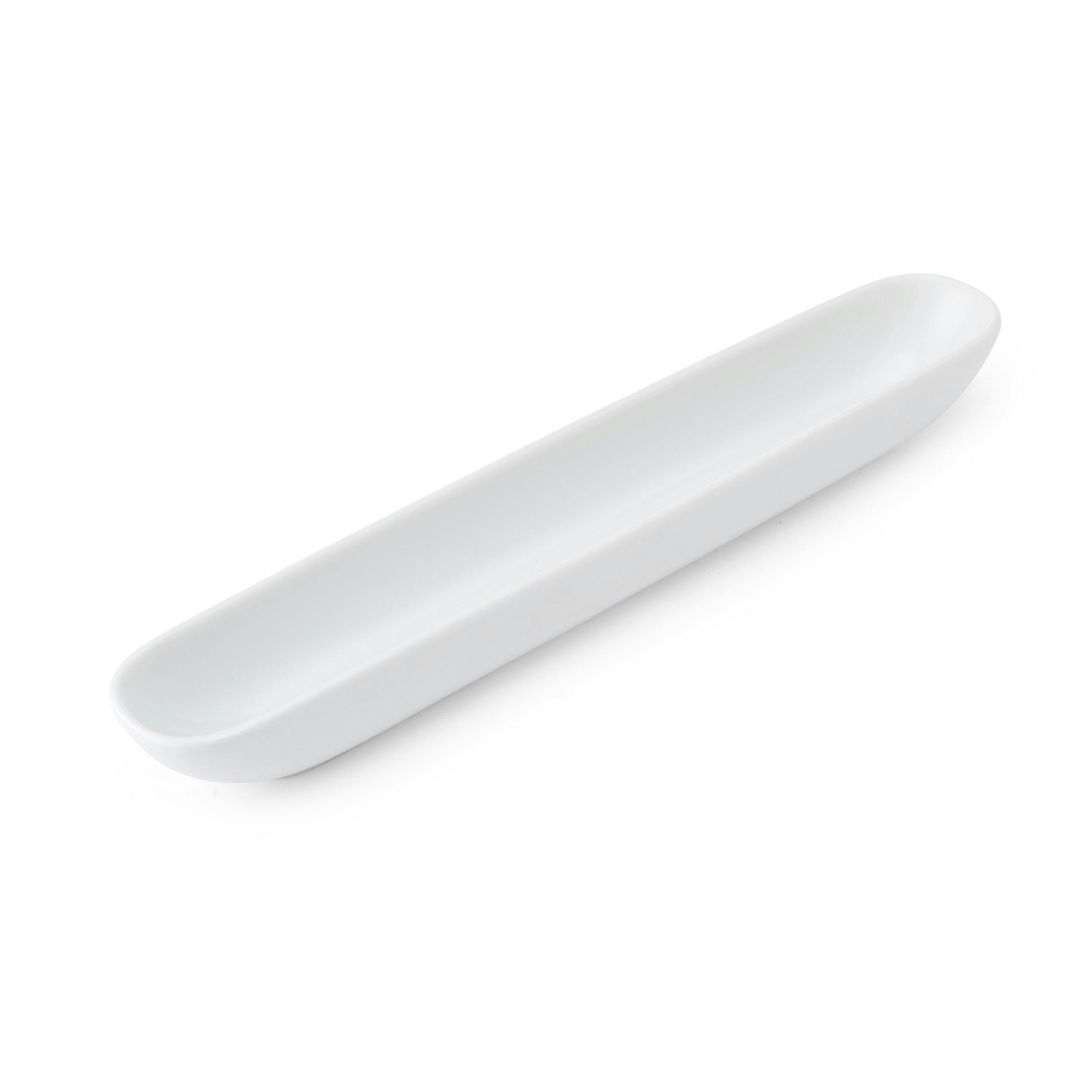 Mikasa Unisex White Chalk Porcelain Olive Dish, 31Cm Boat Plate - Image 3
