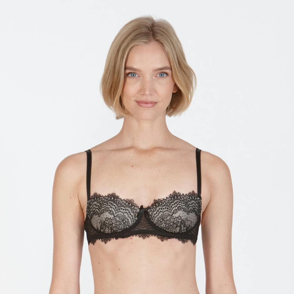 Little Women Women's Black Little Lila Non-Wired Balconette Medium Padded Bra - 34A