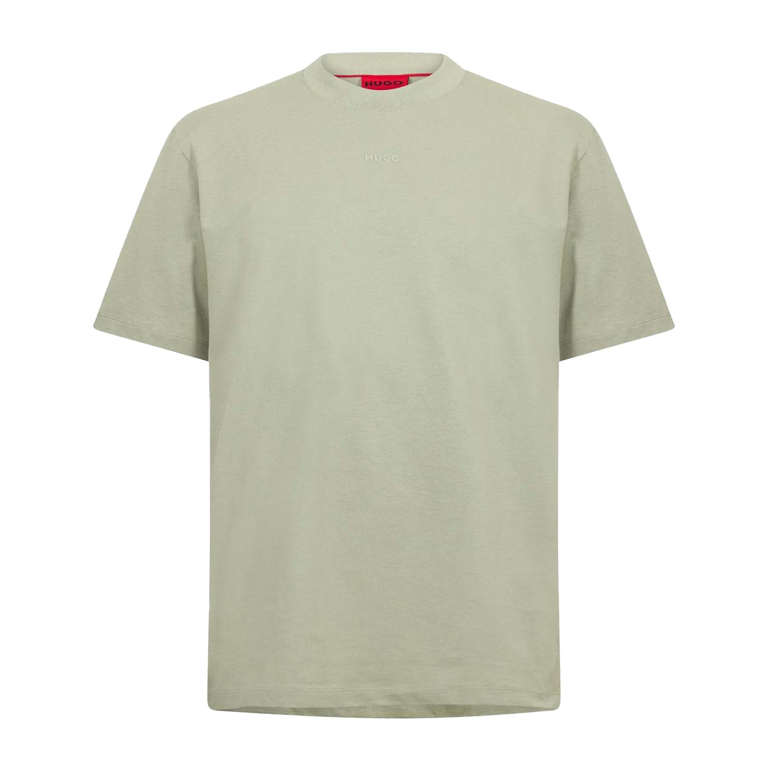 Hugo Boss Men's Green Heavyweight Relaxed Fit T-Shirt - Faded Khaki - Xs - Faded Khaki - 100% Cotton