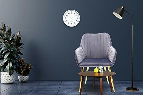 Hygrad Built To Survive (Grey, 1 Chair ) Velvet Dining Room Chairs Soft Padded Home Chairs - Image 2