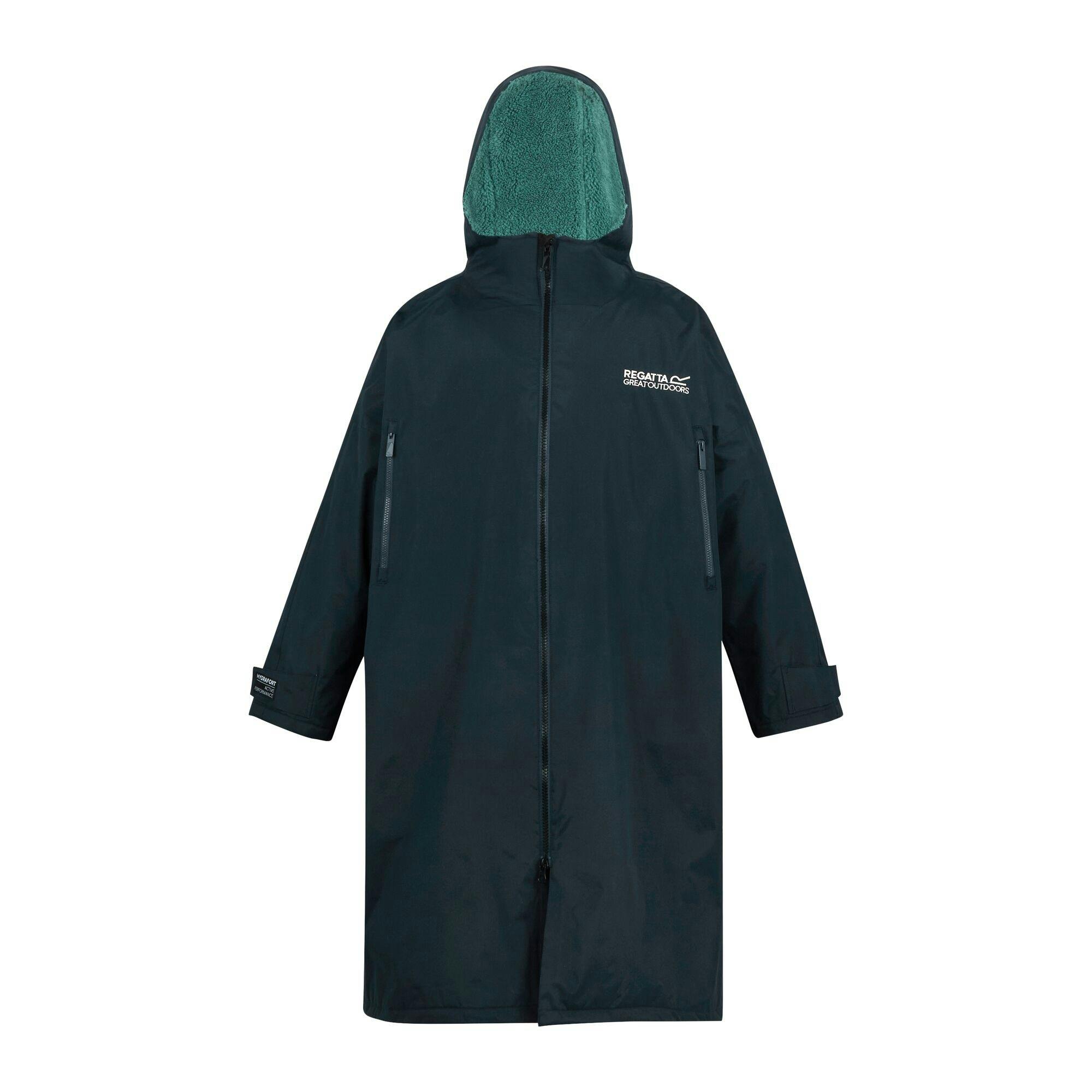 Regatta Unisex Adult Spirit Of Adventure Waterproof Changing Robe - Navy/Ivy Moss - Navy/Ivy Moss - L-Xl - 100% Recycled Polyester