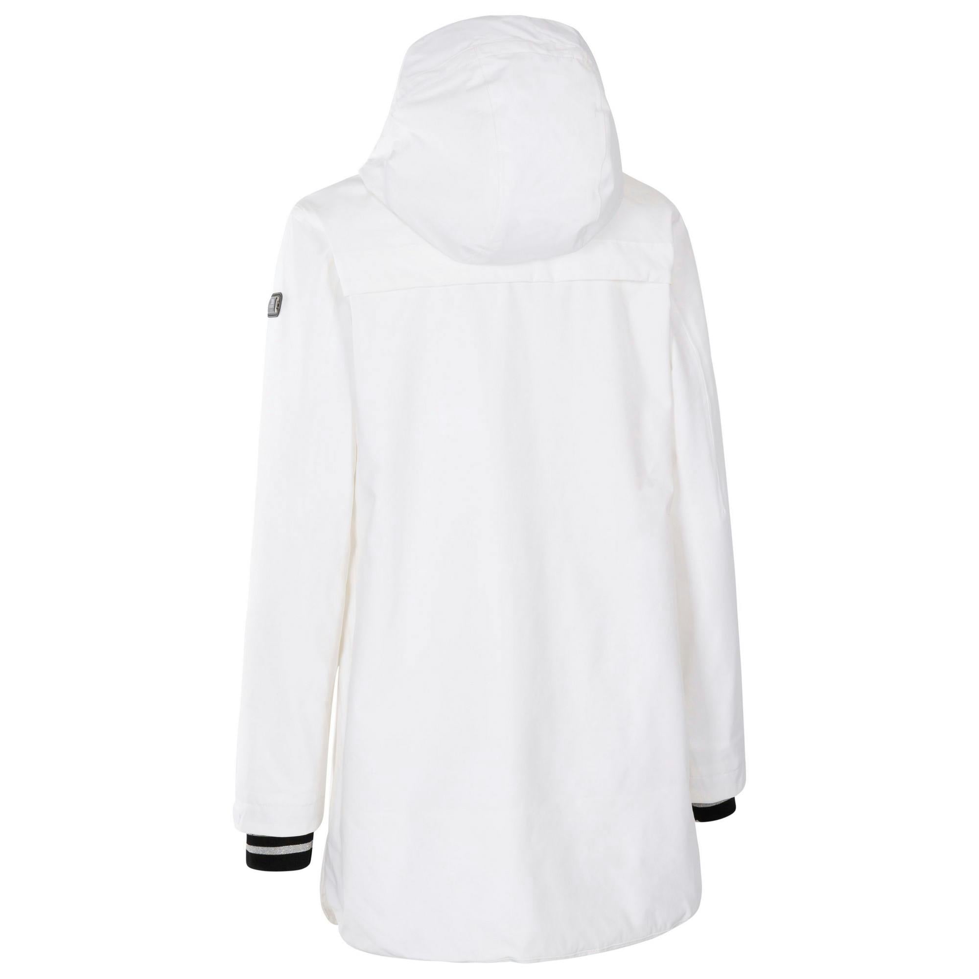 Trespass Women's White Seabird Waterproof Jacket - S - 100% Polyester