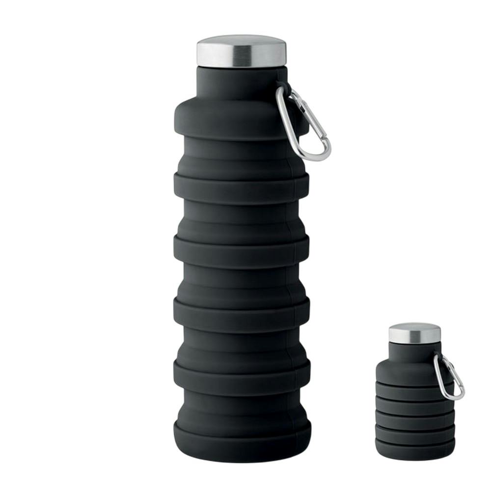 Midocean Black Kolapsi Collapsible 500Ml Water Bottle - One Size