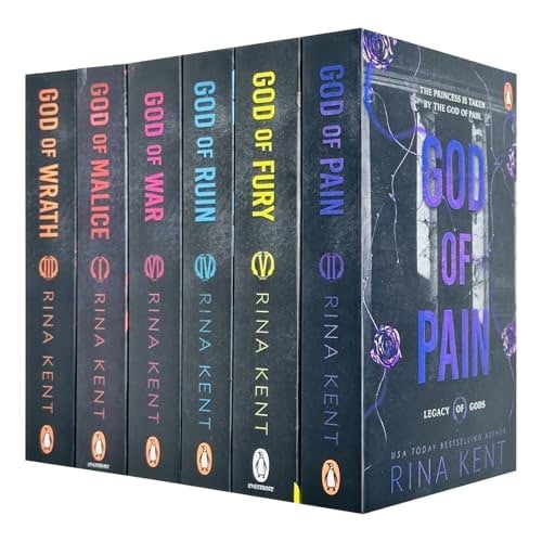 Penguin Legacy Of Gods Series 6 Books Collection Set By Rina Kent (God Of Pain, God Of Fury, God Of Ruin, God Of War, God Of Malice And God Of Wrath)