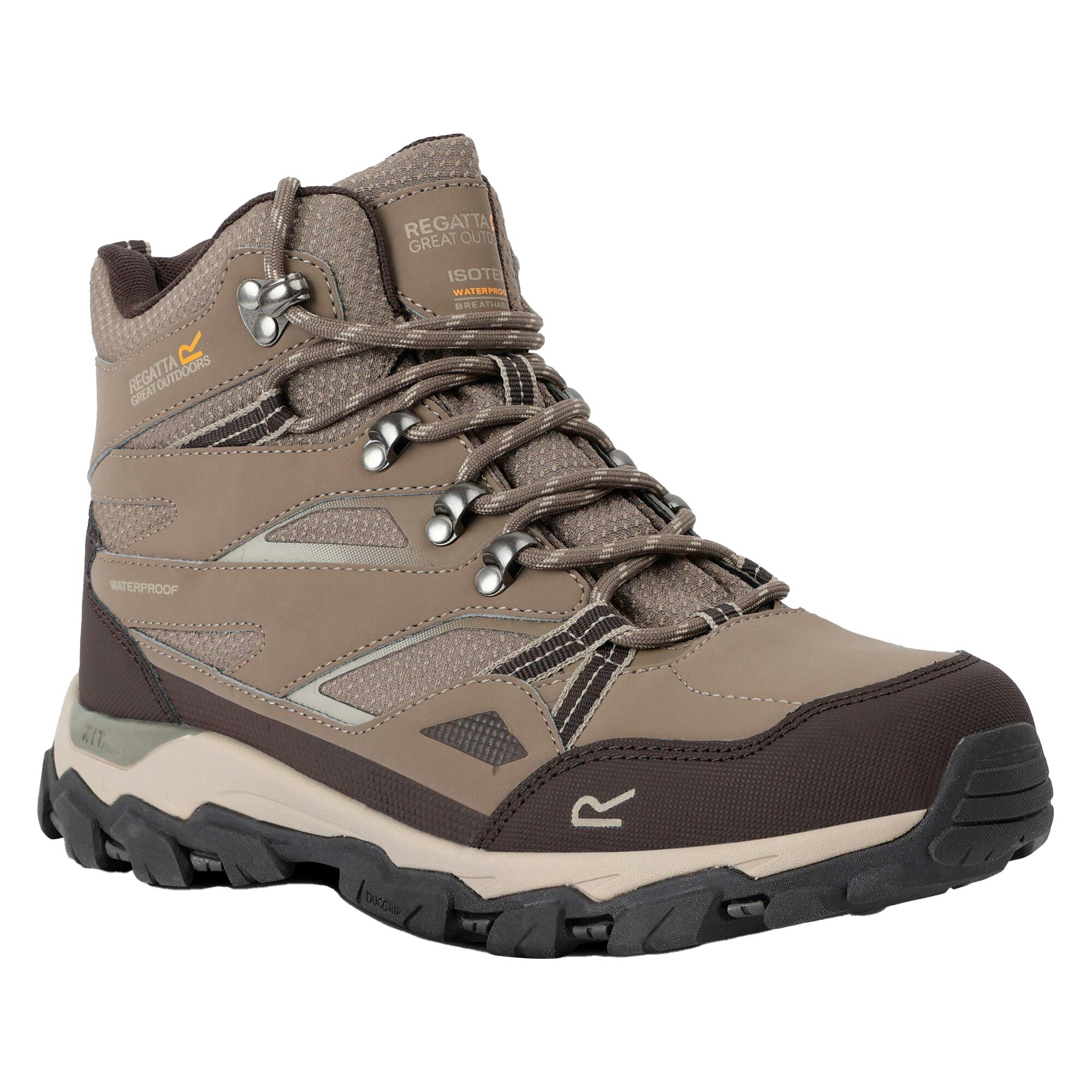 Regatta Women's White Holcombe Iii Walking Boots - Walnut/ Pepper - 8 Uk - Walnut/ Pepper - 100% Mixed